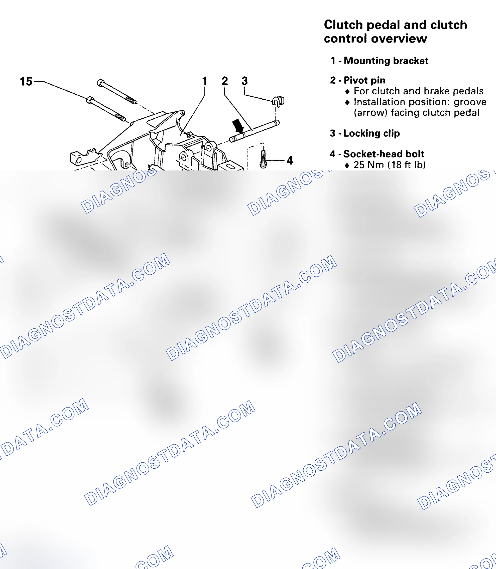 Scheme 78: CLUTCH PEDAL & OVERCENTER SPRING