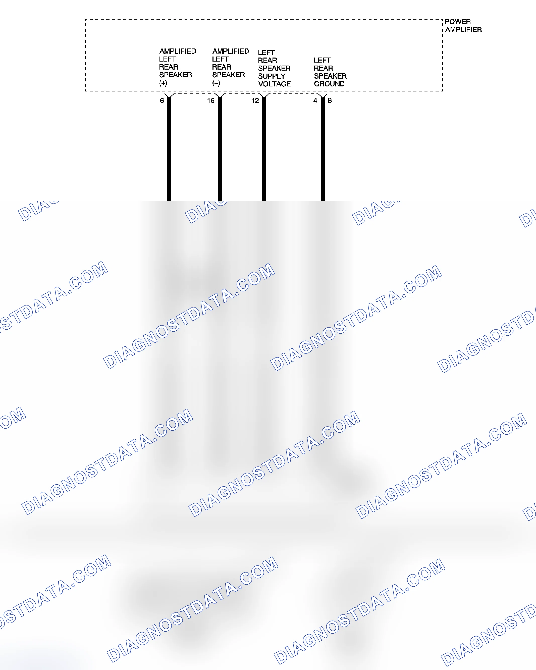 Scheme 36: *NO SOUND FROM LEFT REAR SPEAKER
