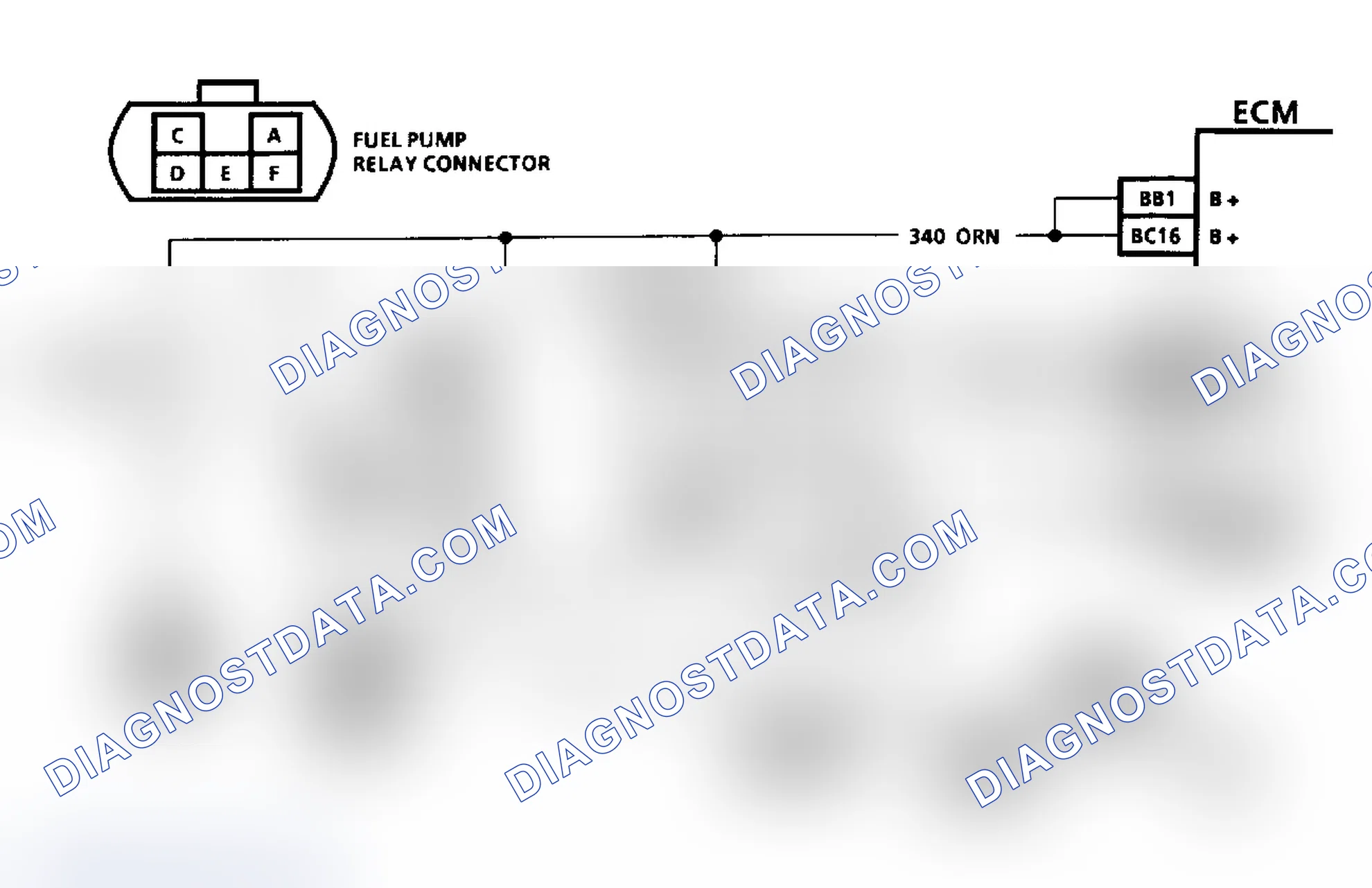 Scheme 145: Code 54, Schematic, Fuel Pump Voltage Low, "L" Body