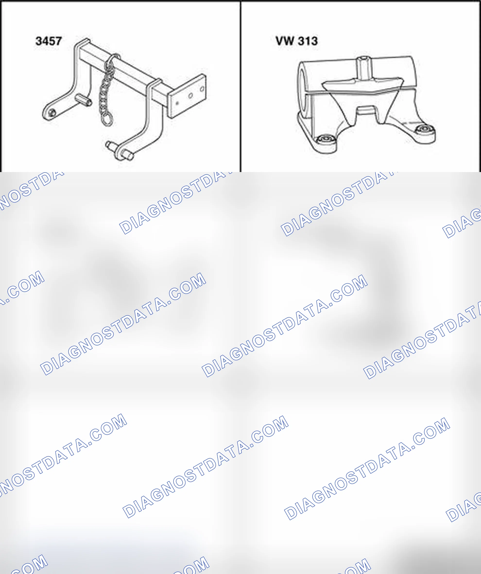Scheme 256: Securing transmission to assembly stand
