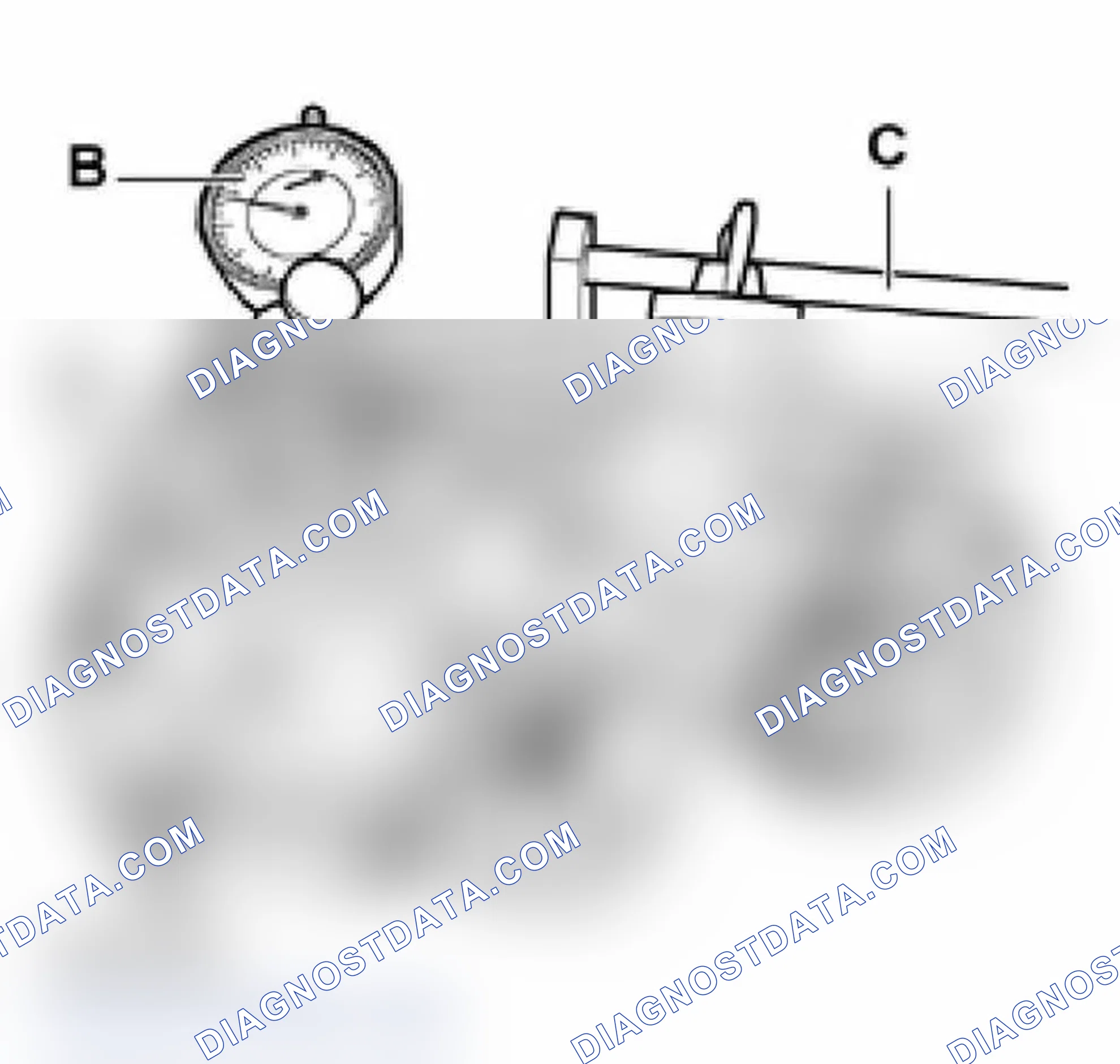 Scheme 113: Run-out of drive plate with overload protection, checking and adjusting