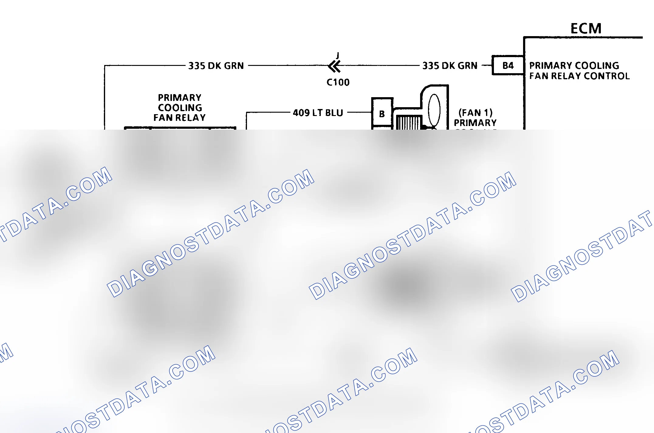 Scheme 170: Chart C-12 Schematic (5.7L VIN P - "F" Body) Cooling Fan Circuit Diagnosis