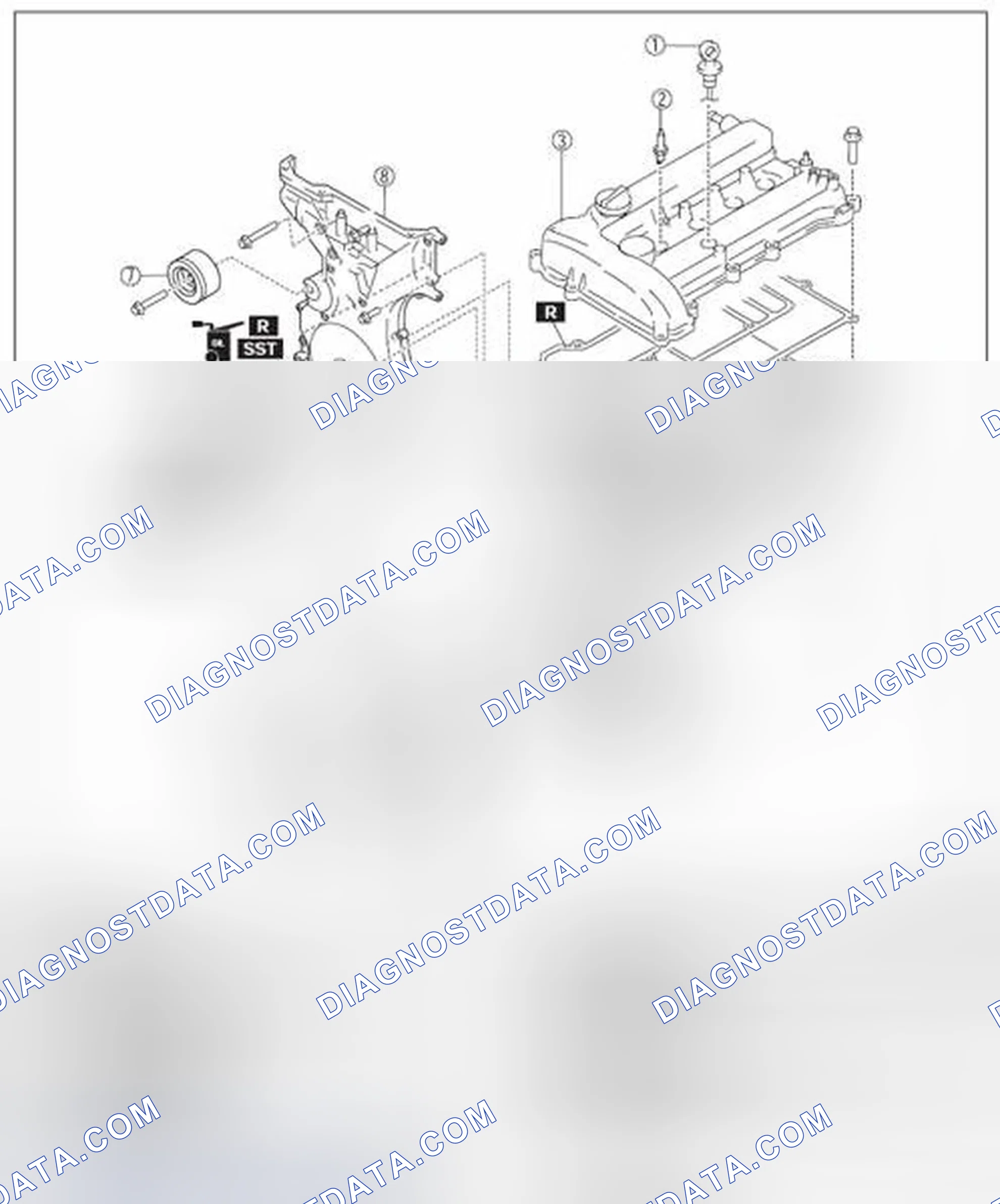 Scheme 539: TIMING CHAIN DISASSEMBLY