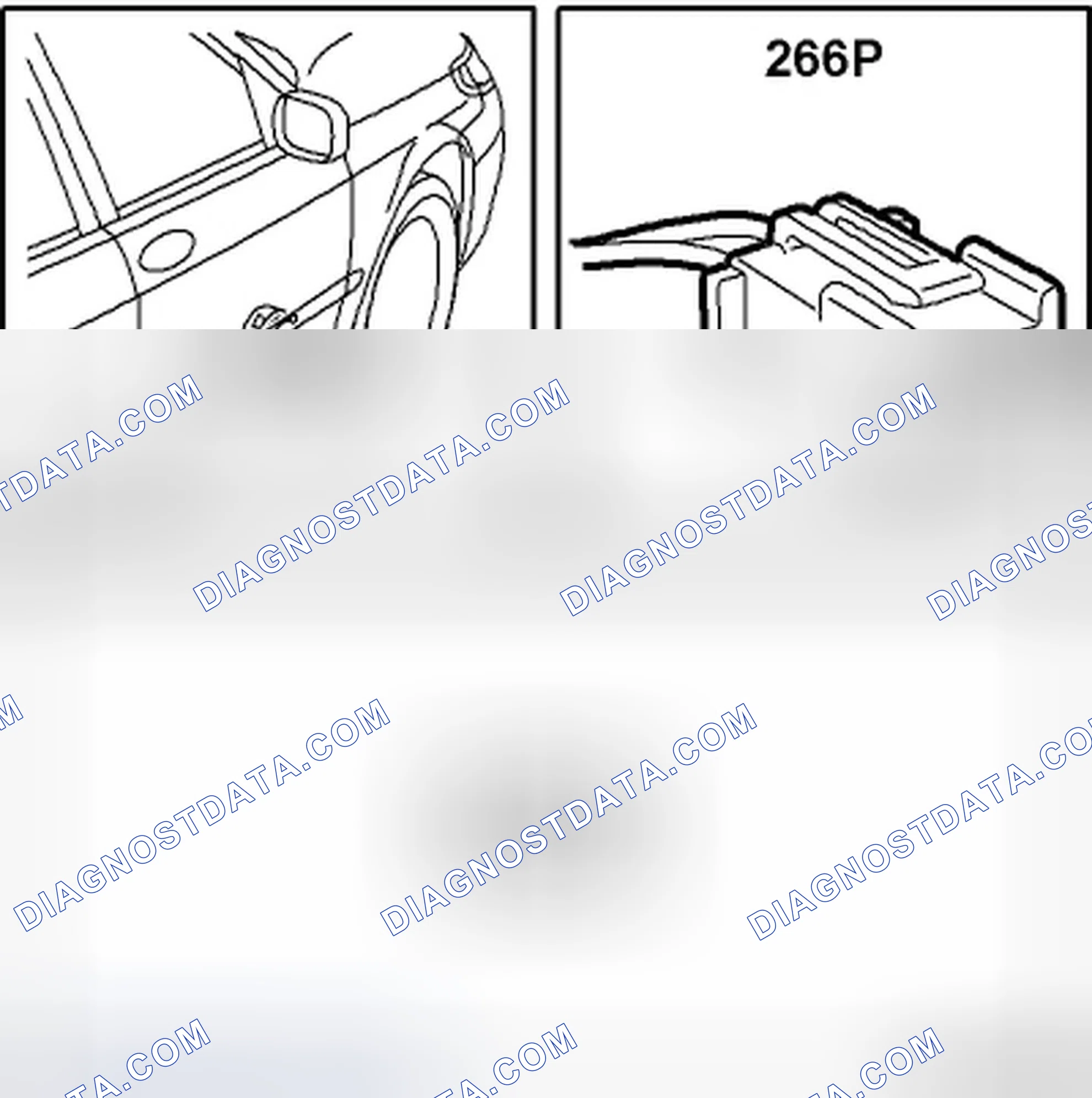 Scheme 150: Loudspeaker, passenger door (266P)