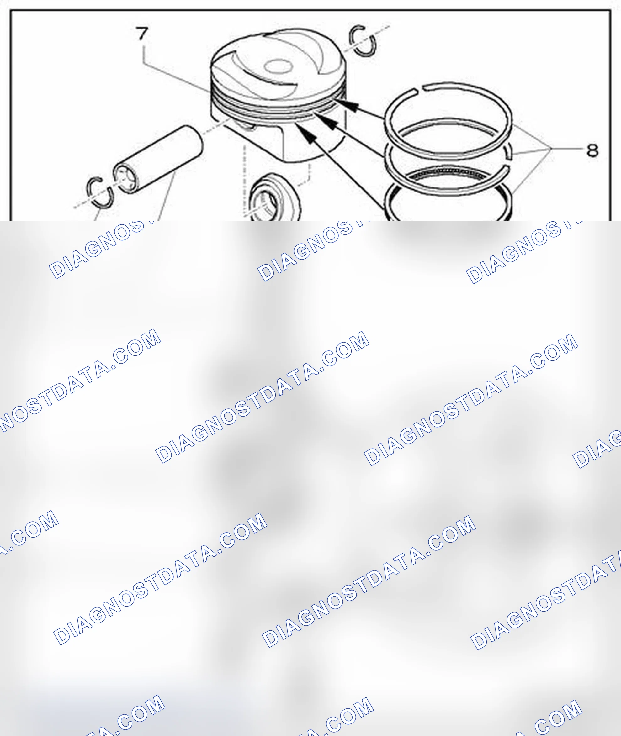 Scheme 198: Piston and Connecting Rod, Component Overview