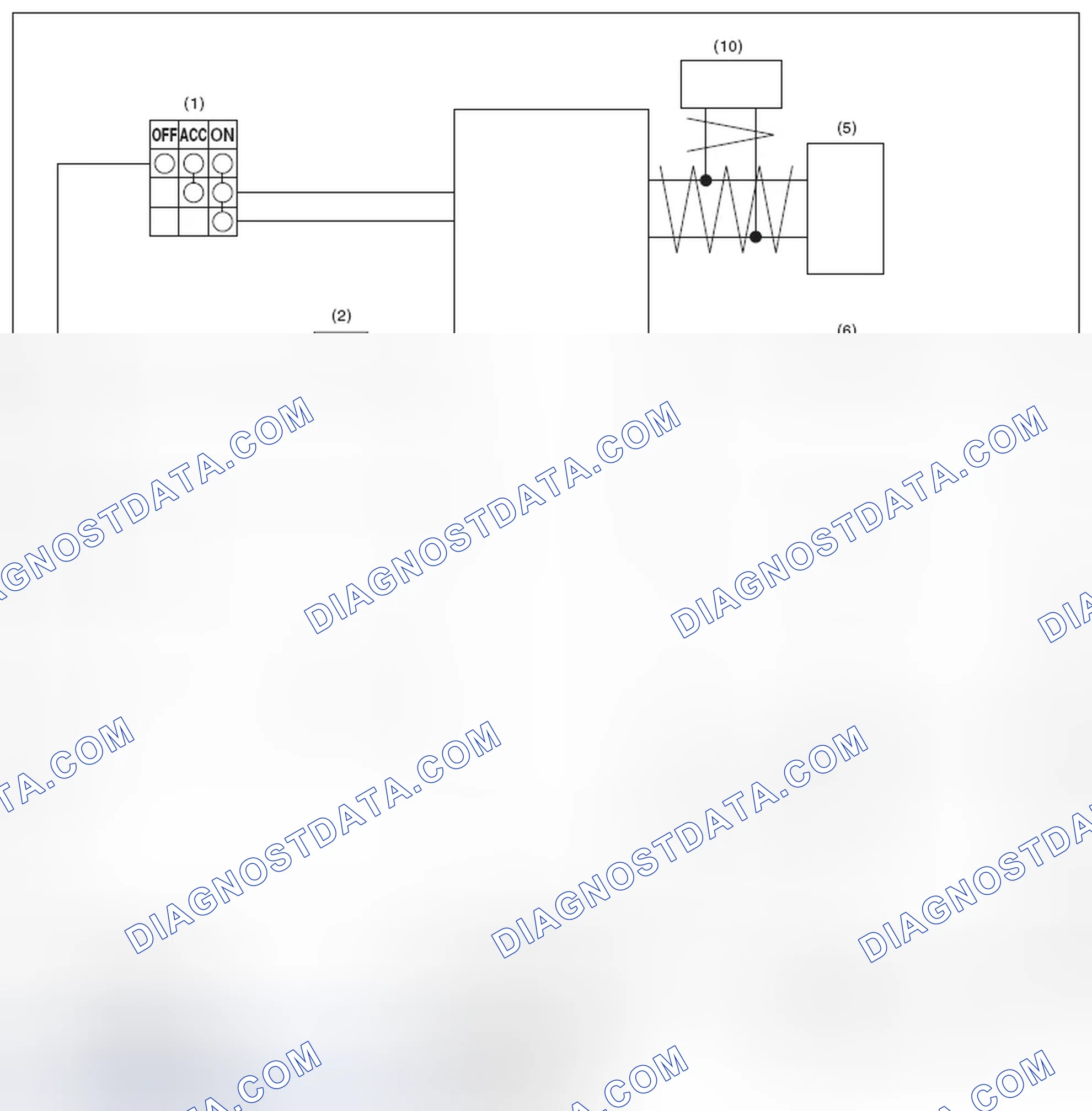 Scheme 715: MODEL WITHOUT PUSH BUTTON IGNITION SWITCH