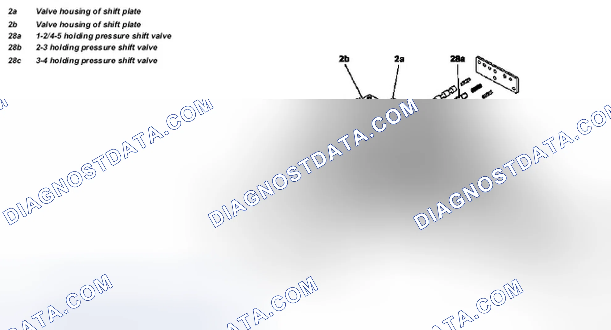 Scheme 371: Identifying Holding Pressure Shift Valve Components