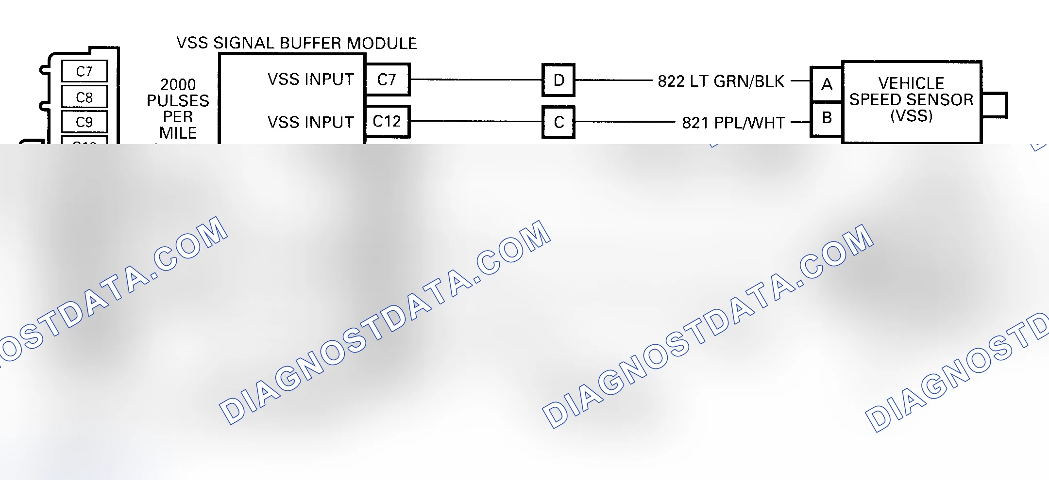 Scheme 351: Code 72 Schematic ("C", "G", "K" & "P" Series) VSS Circuit Loss Transmission Output Signal