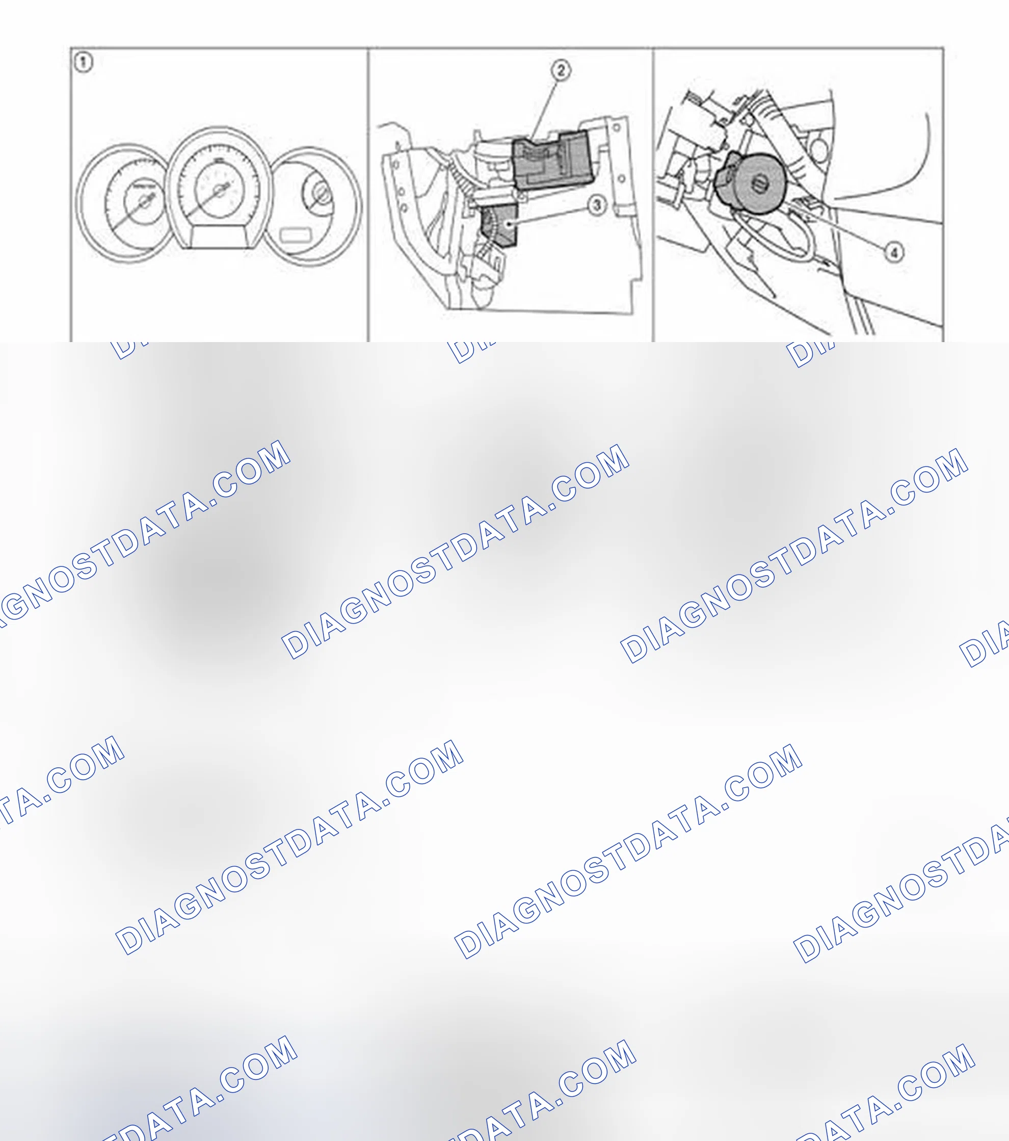 Scheme 98: Component Parts and Harness Connector Location