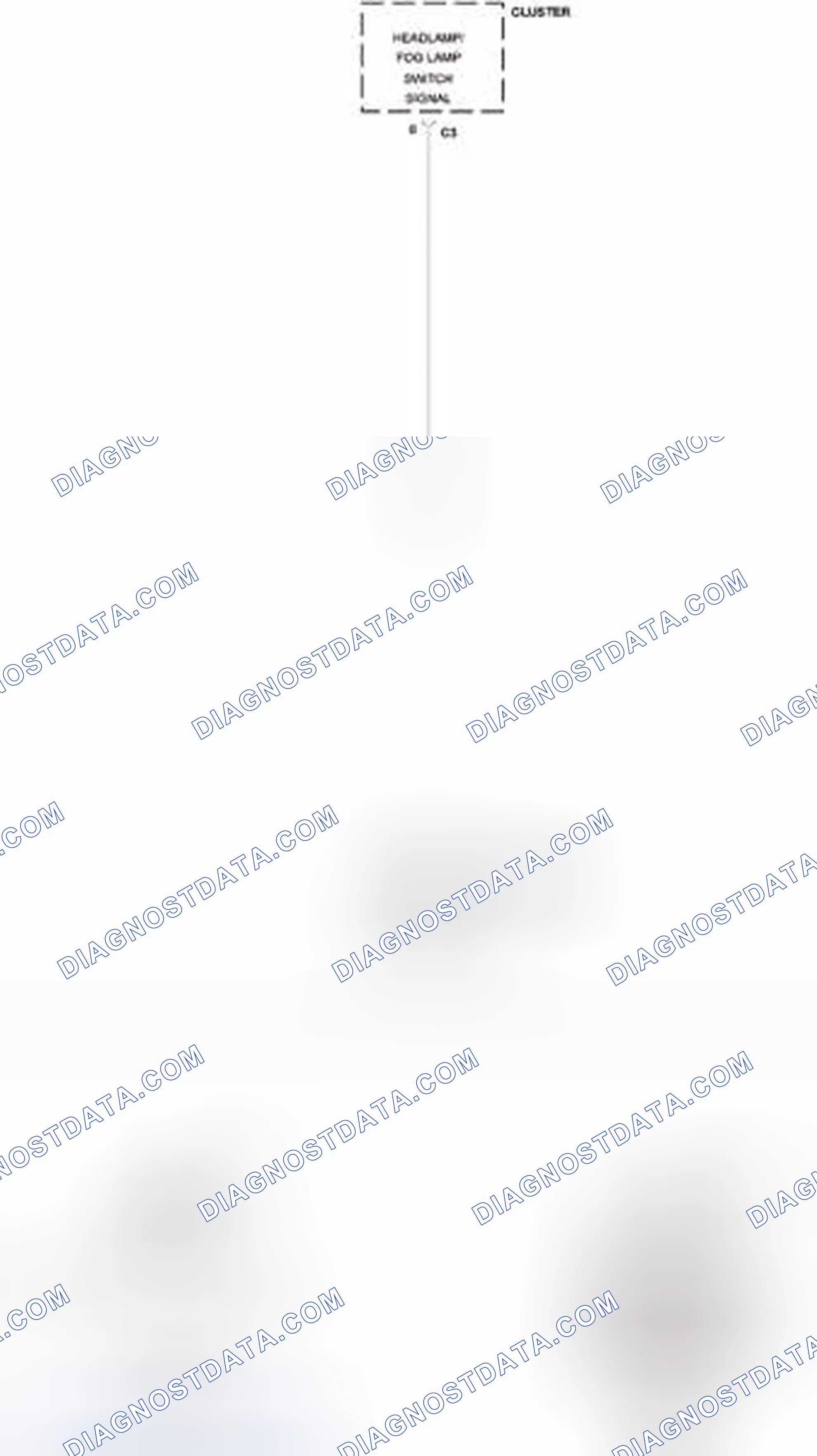 Scheme 4: B1607-HEADLAMP SWITCH INPUT CIRCUIT LOW