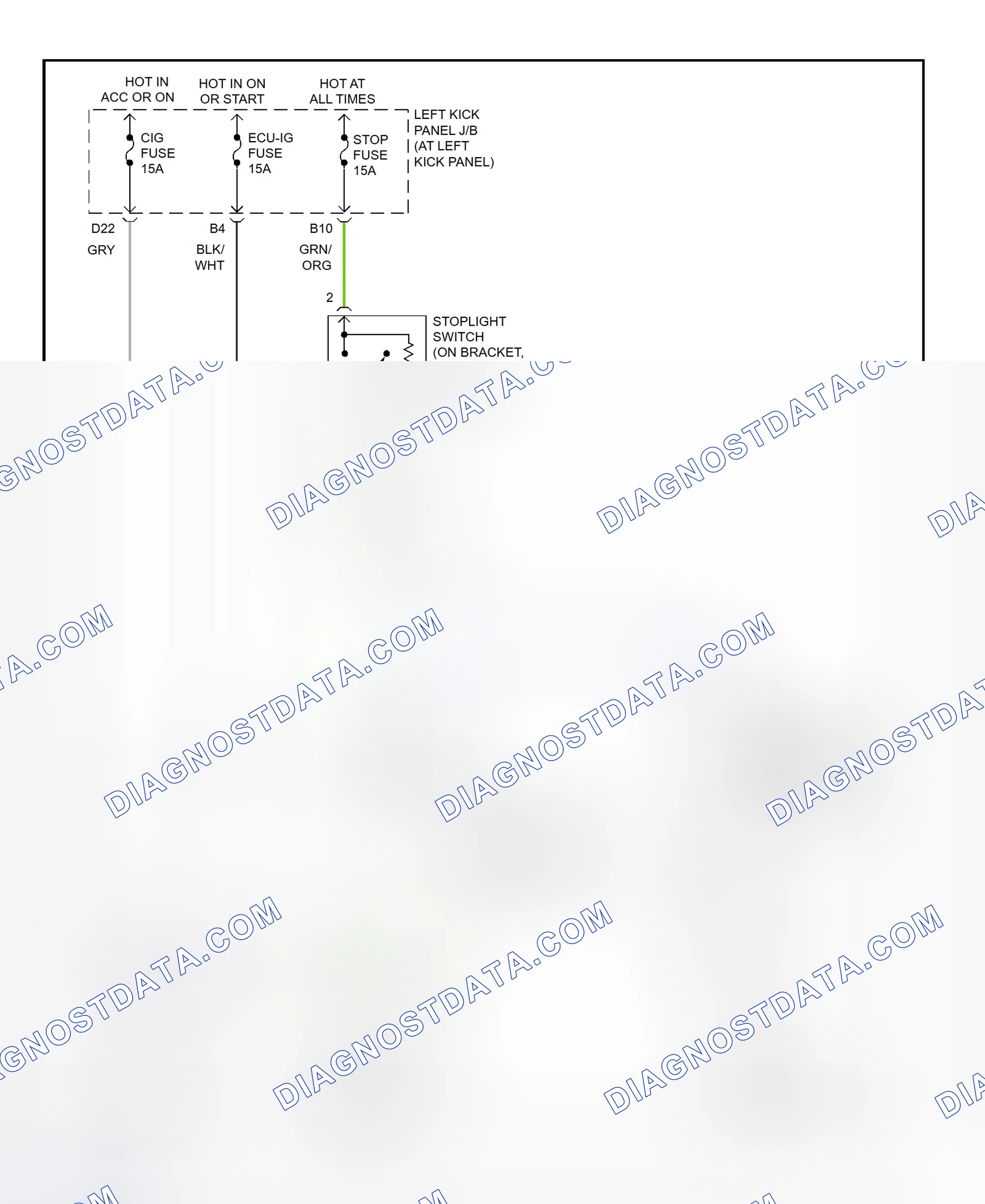 Scheme 47: Shift Interlock System Wiring Diagram (1998 LX470)