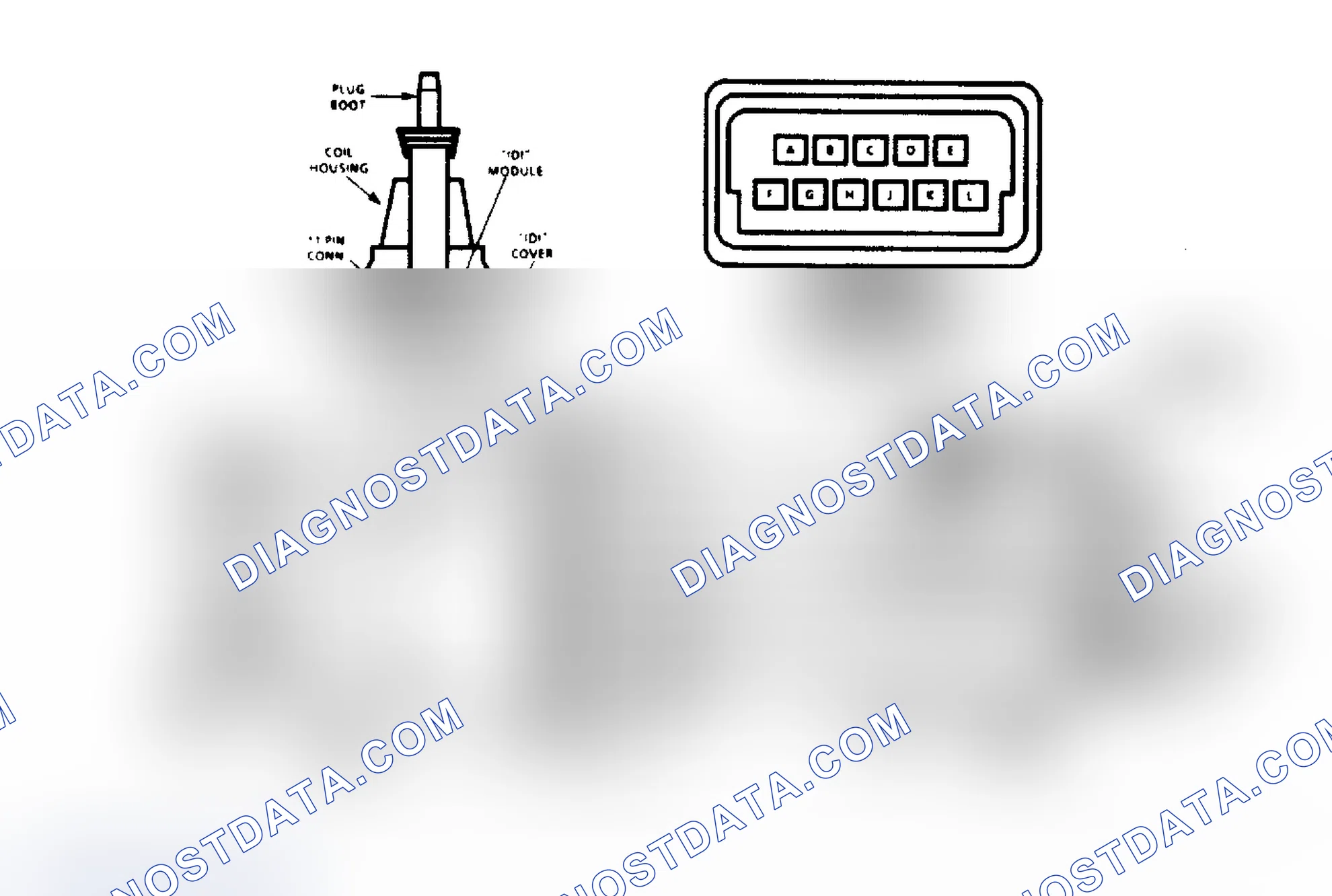 Scheme 354: Chart C-4M Schematic, IDI Misfire Diagnosis