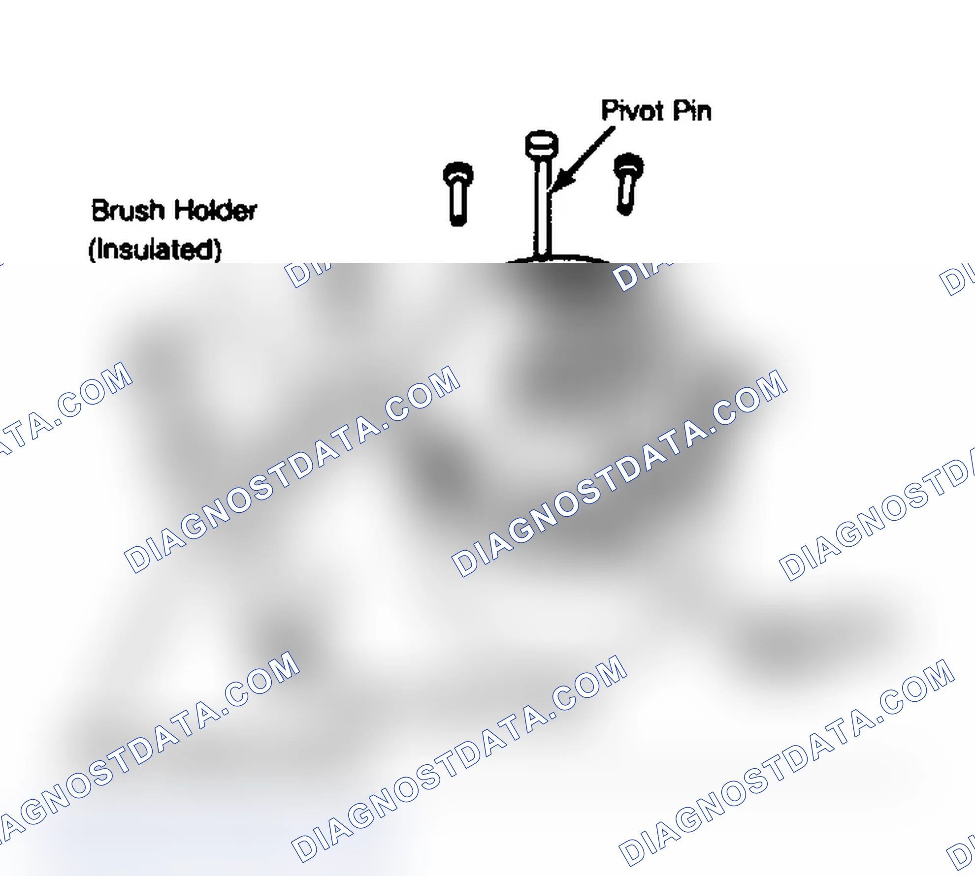 Fig. 3: All Models (Except 5MT Starter) Brush Holder and Assembly Replace brushes if worn to half of original length.