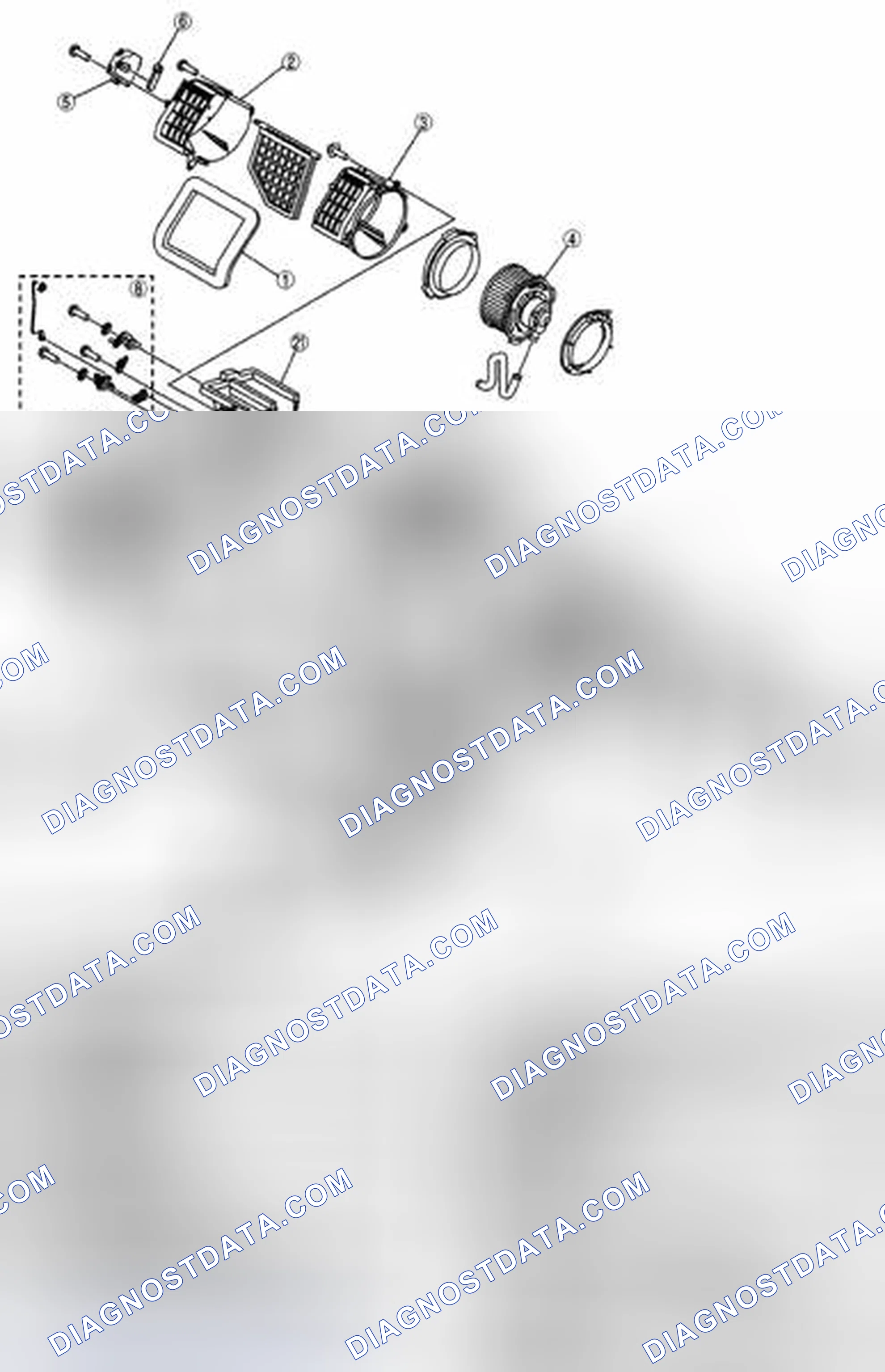 Scheme 134: A/C UNIT DISASSEMBLY/ASSEMBLY [MANUAL AIR CONDITIONER]