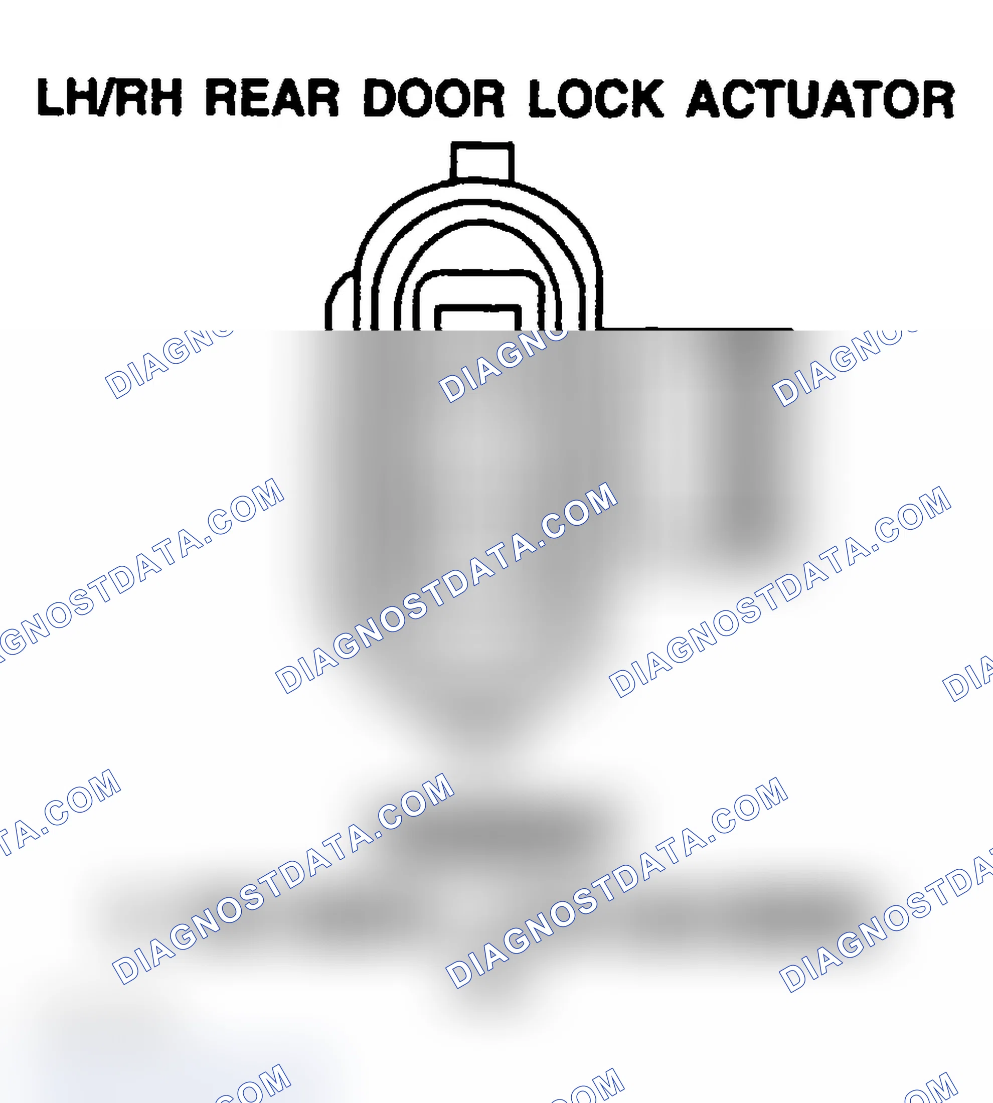 Scheme 189: DOOR LOCK ACTUATOR (REAR) - LEFT & RIGHT-HAND