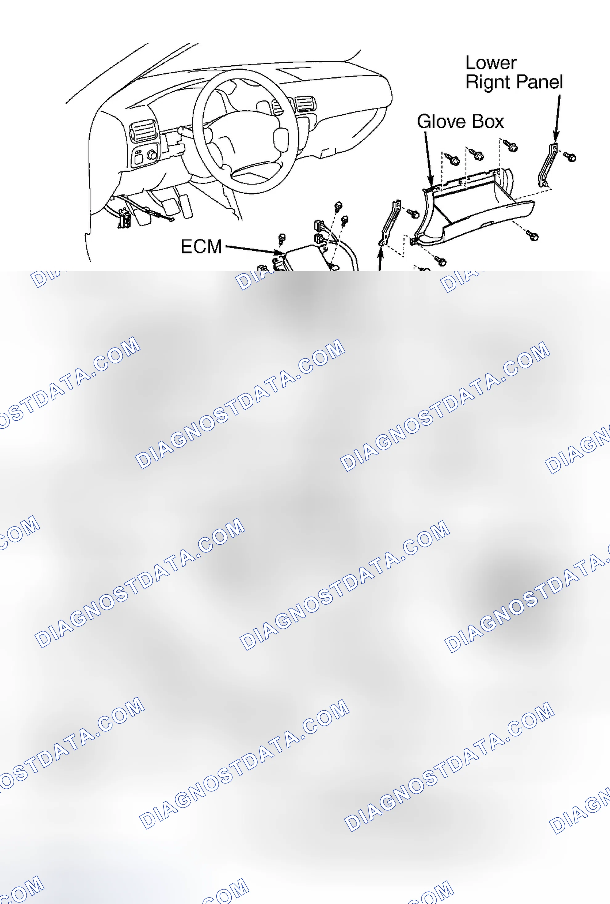 Scheme 69: ENGINE CONTROL MODULE LOCATION