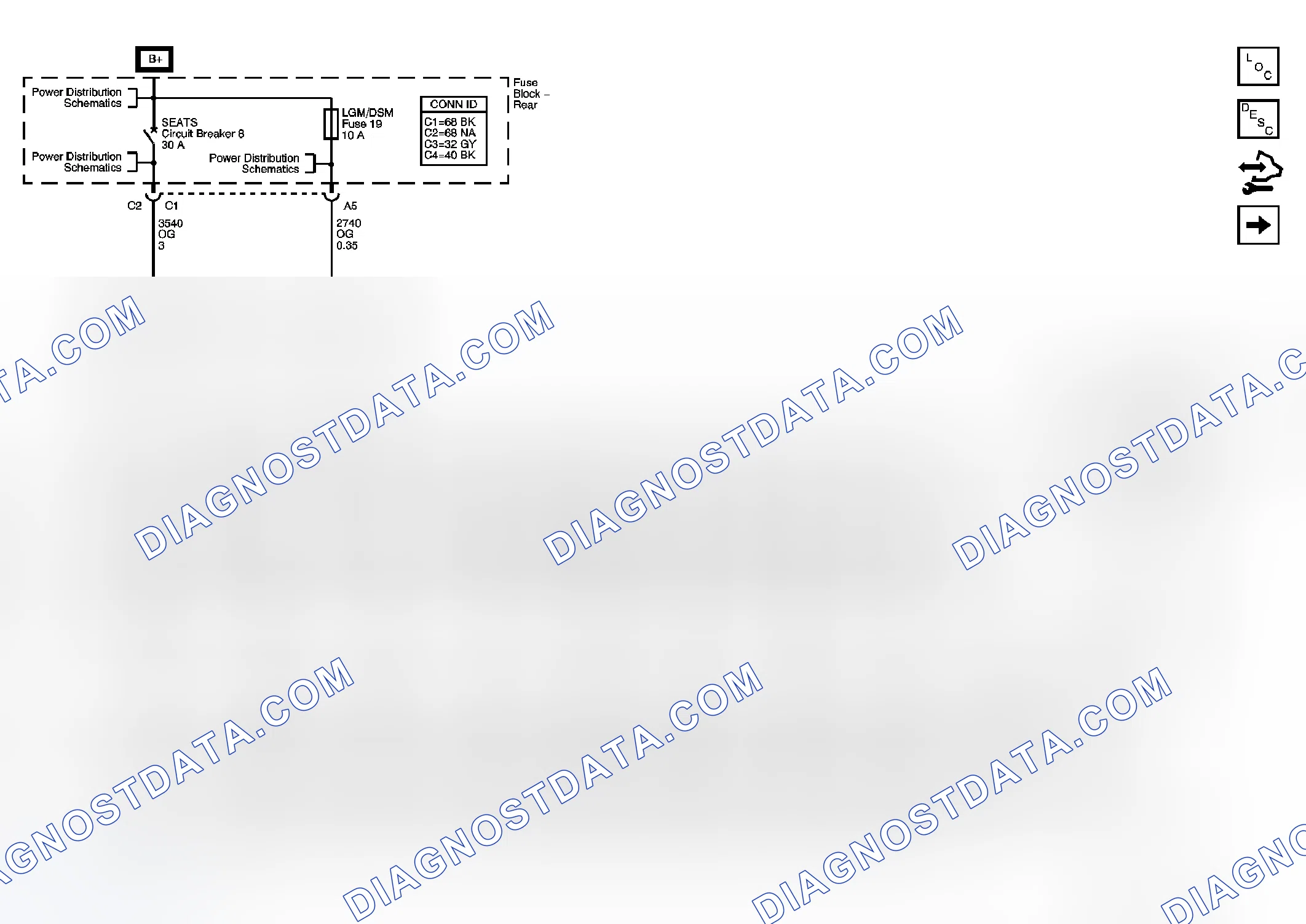 Scheme 71: Driver Seat Schematics