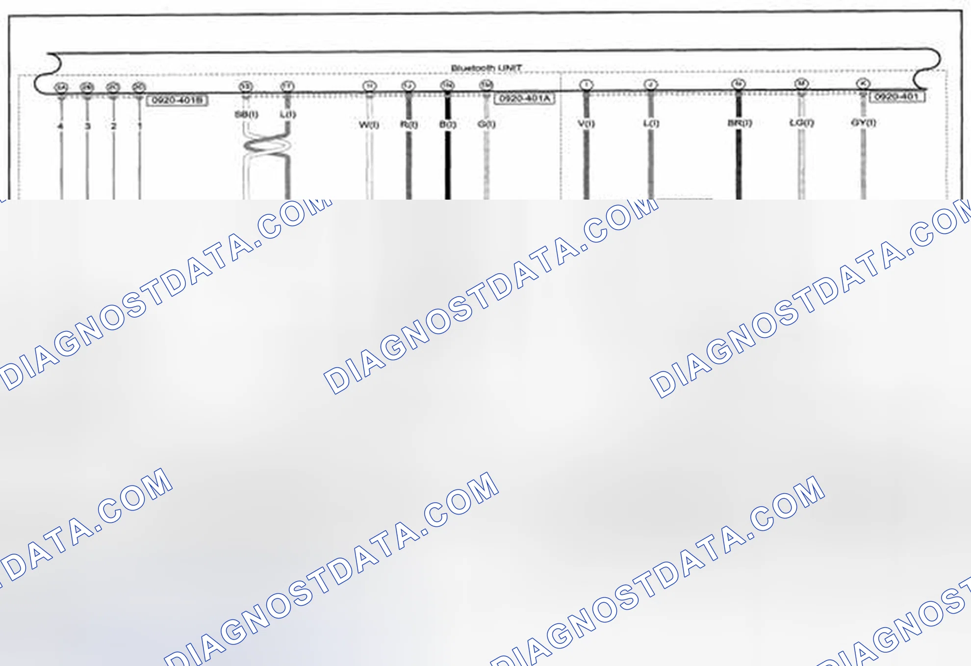 Scheme 371: Bluetooth System (Hands-Free Telephone System) Wiring Diagram - 0920-4b (1 Of 2)