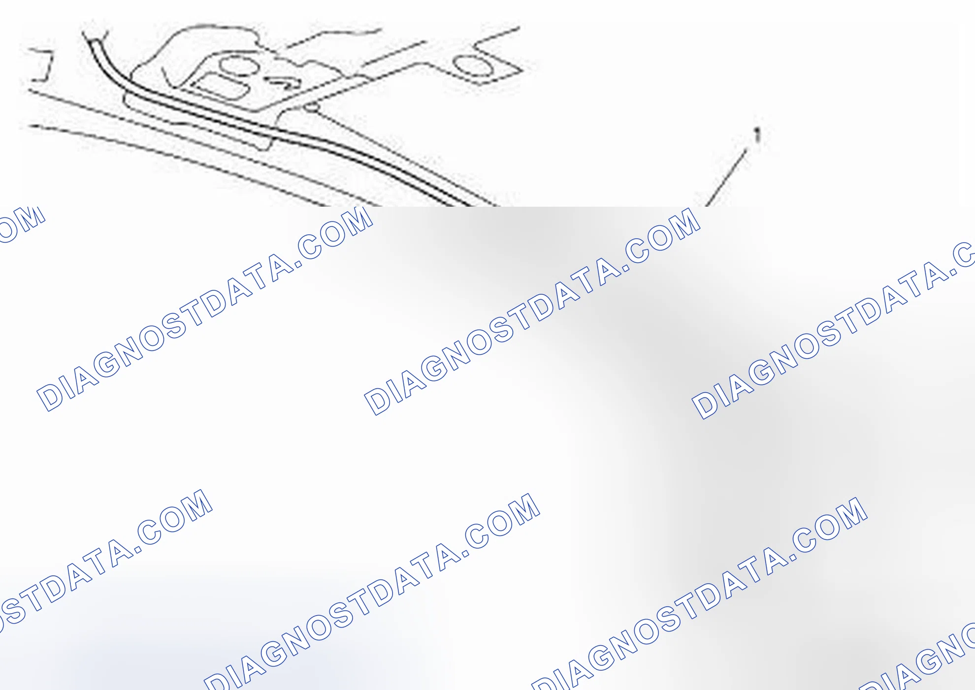 Scheme 1: Sunroof Housing Front Drain Hose, Replace 4D