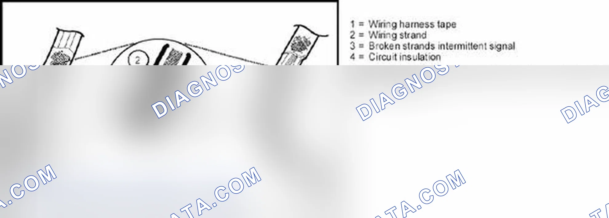Scheme 599: Broken wire strands in harness