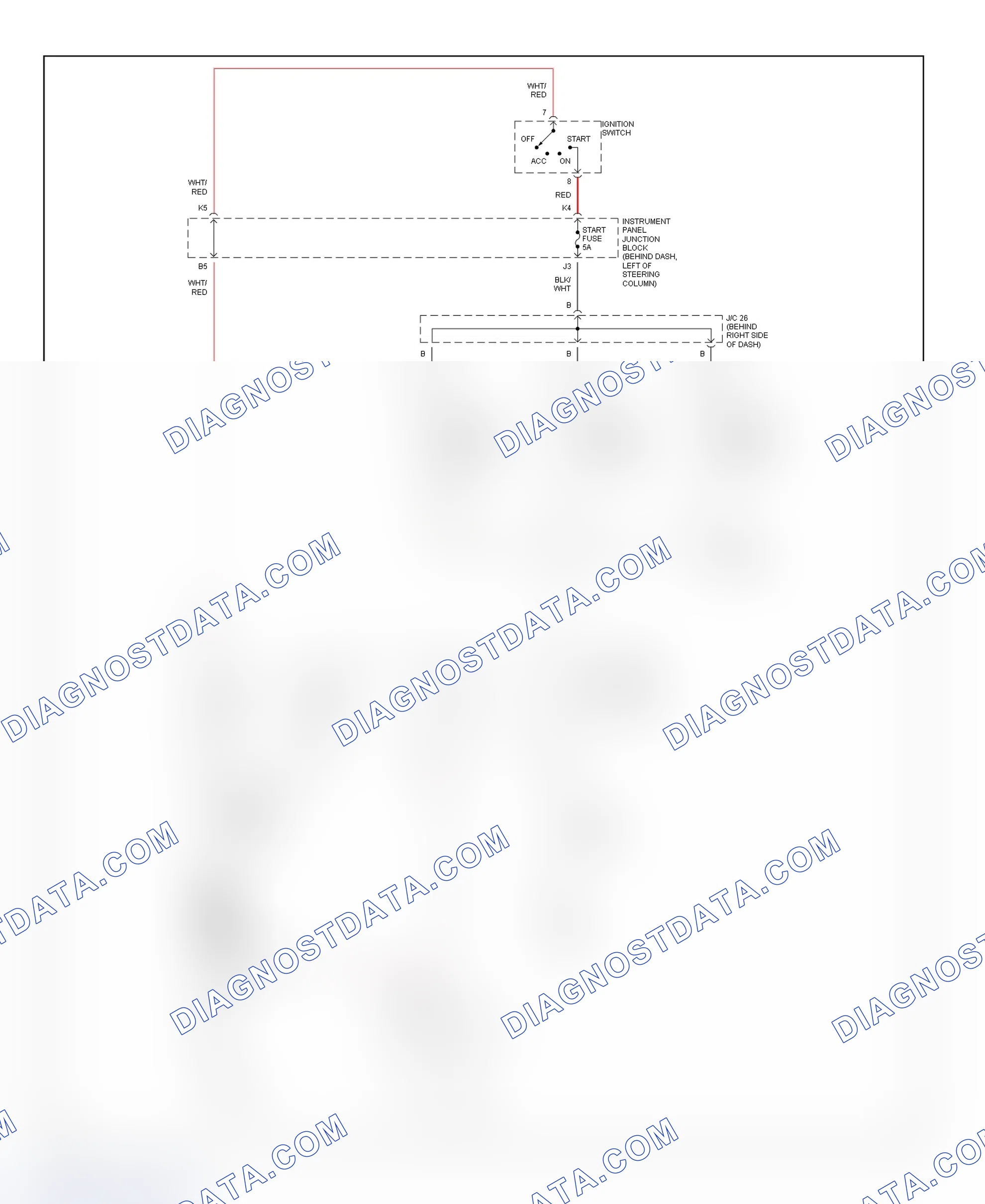 Fig. 21: Starting System Wiring Diagram (Camry Solara)