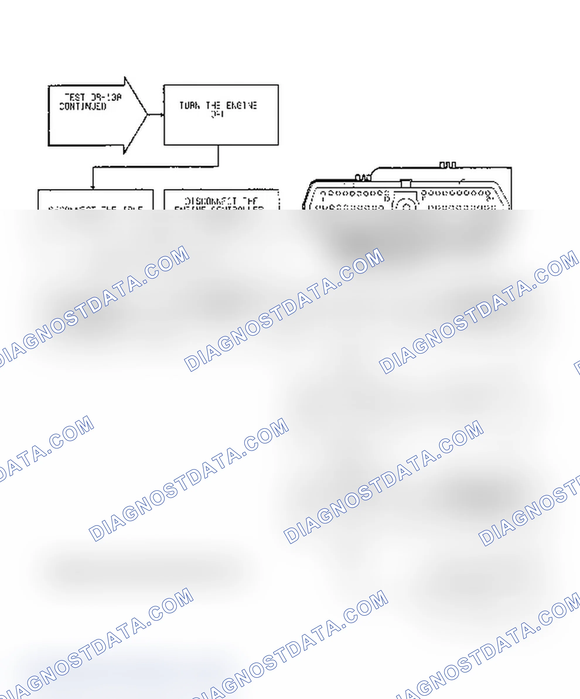 Scheme 610: Test DR-13A Code 25, (3 of 4) Automatic Idle Motor Circuits