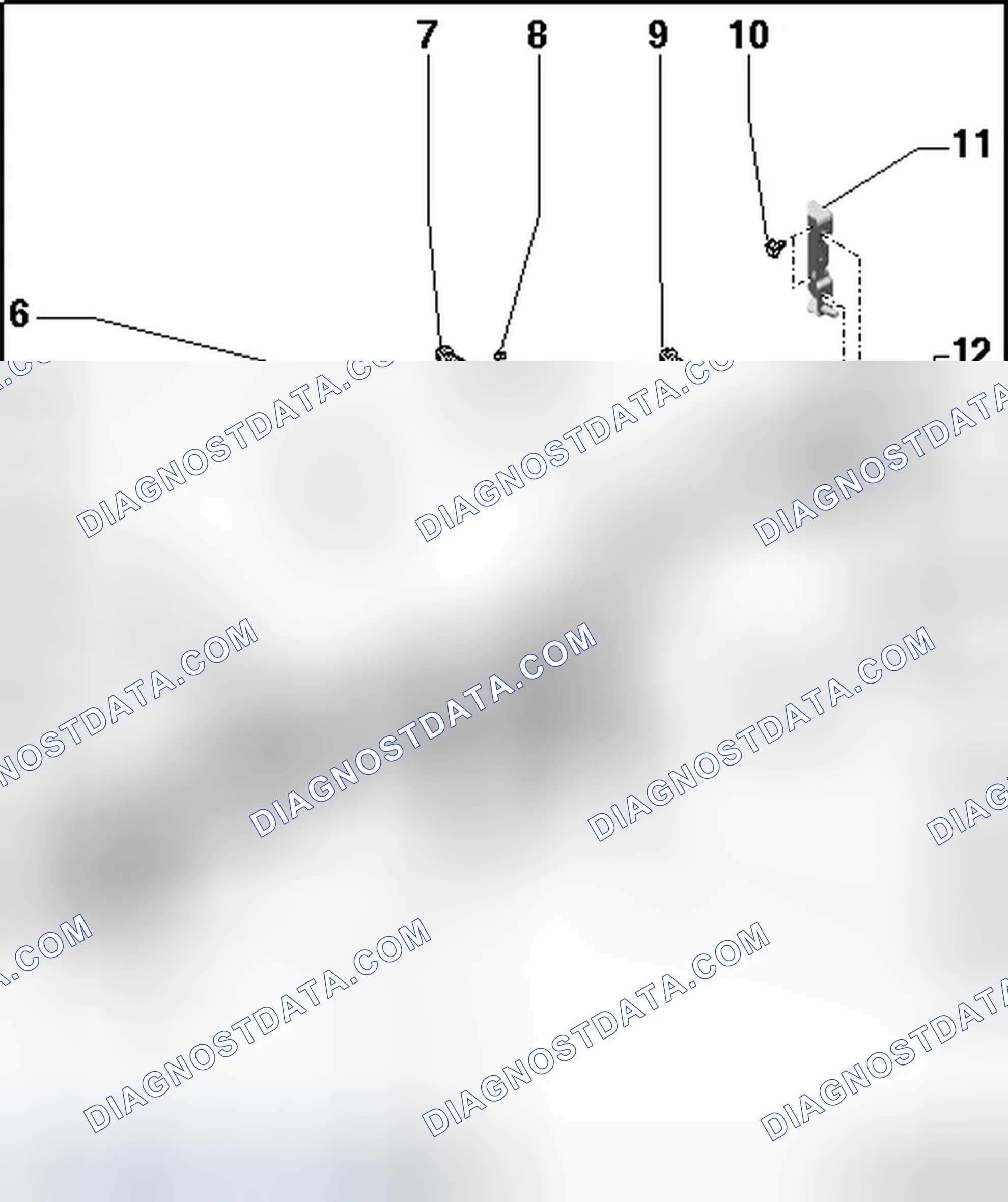 Scheme 8: INSTRUMENT PANEL CENTRAL TUBE OVERVIEW
