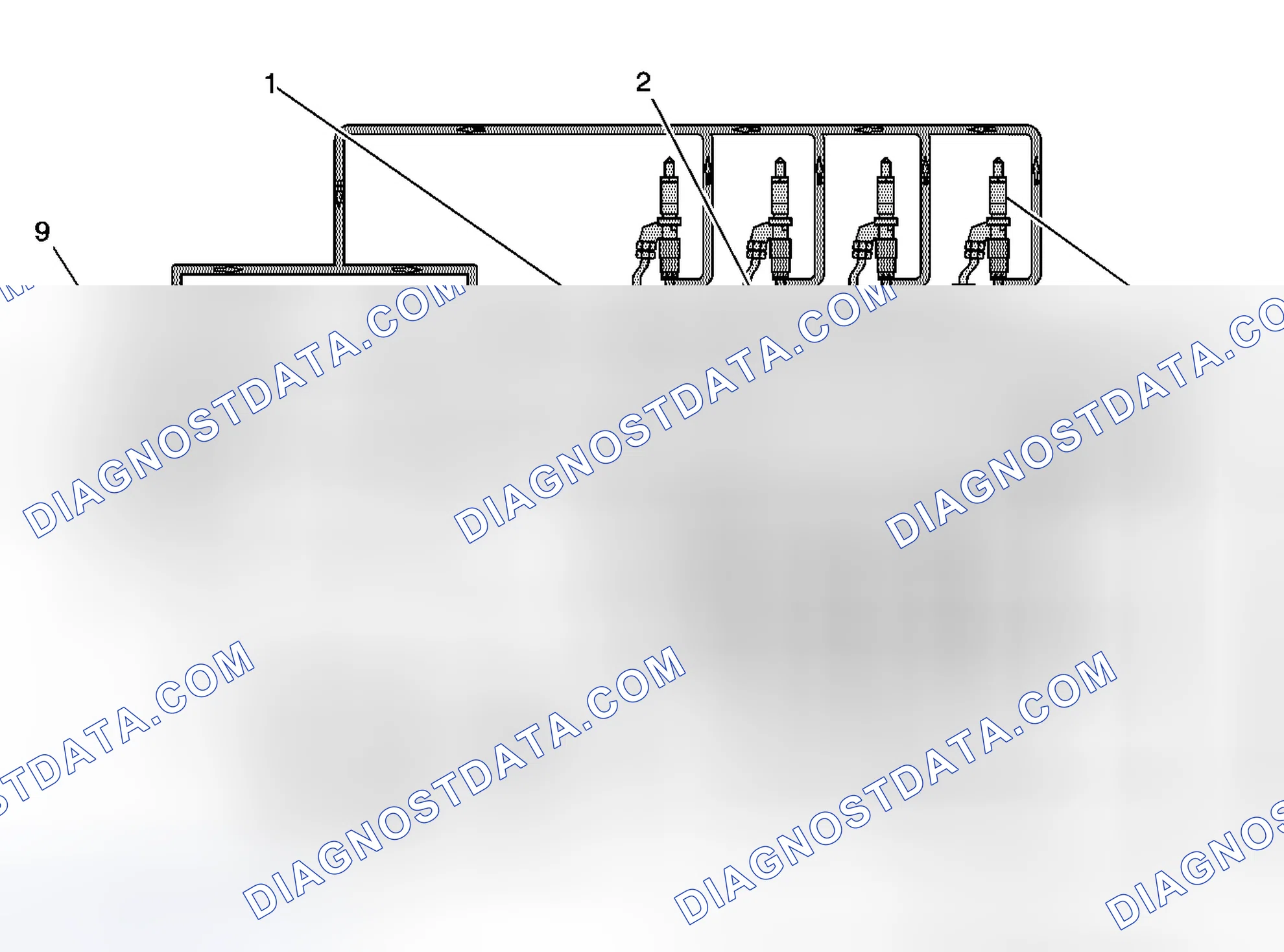 Scheme 327: Fuel Injection Line Routing Diagram