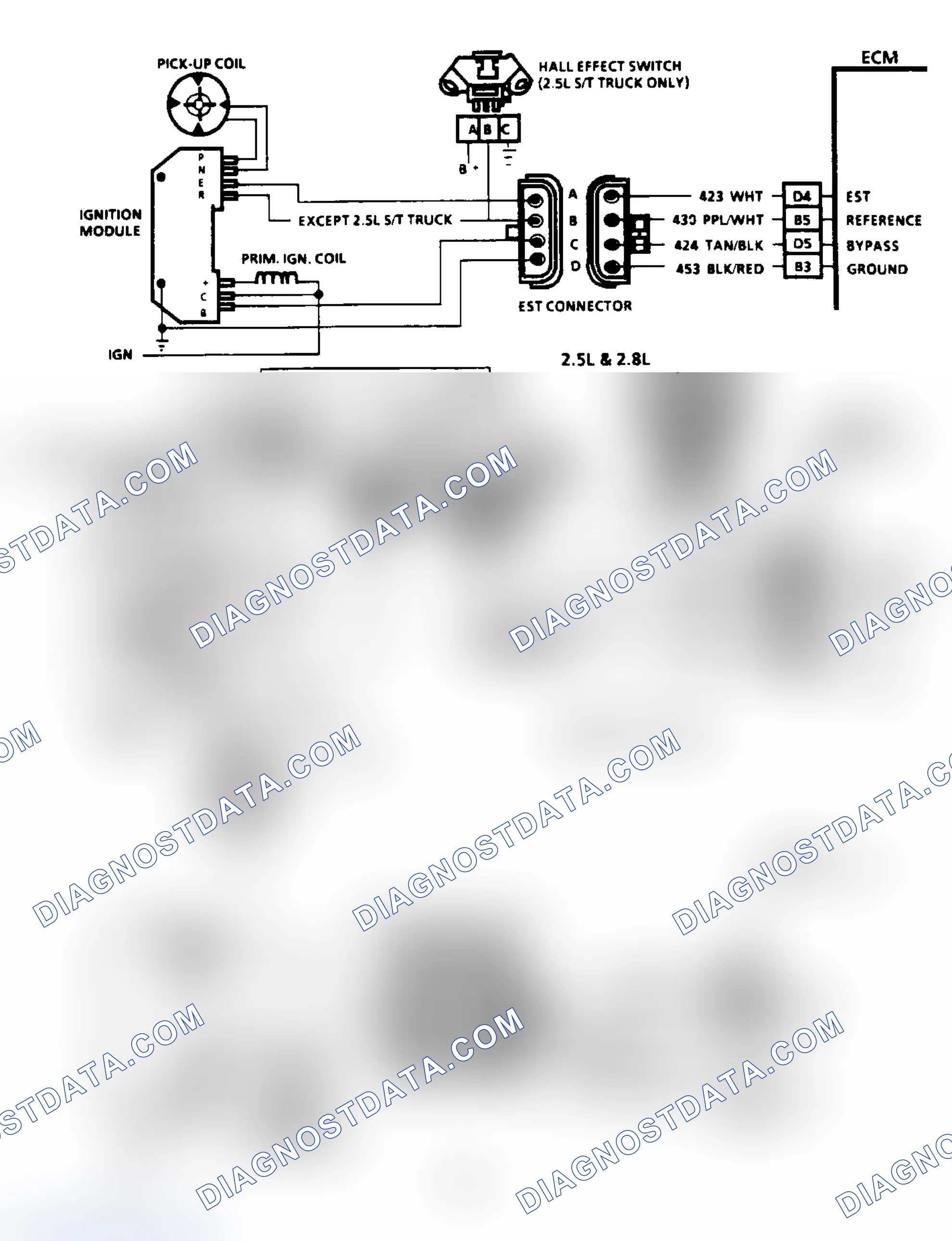 Scheme 71: Code 42: EST With HEI Ignition Circuit Diagram
