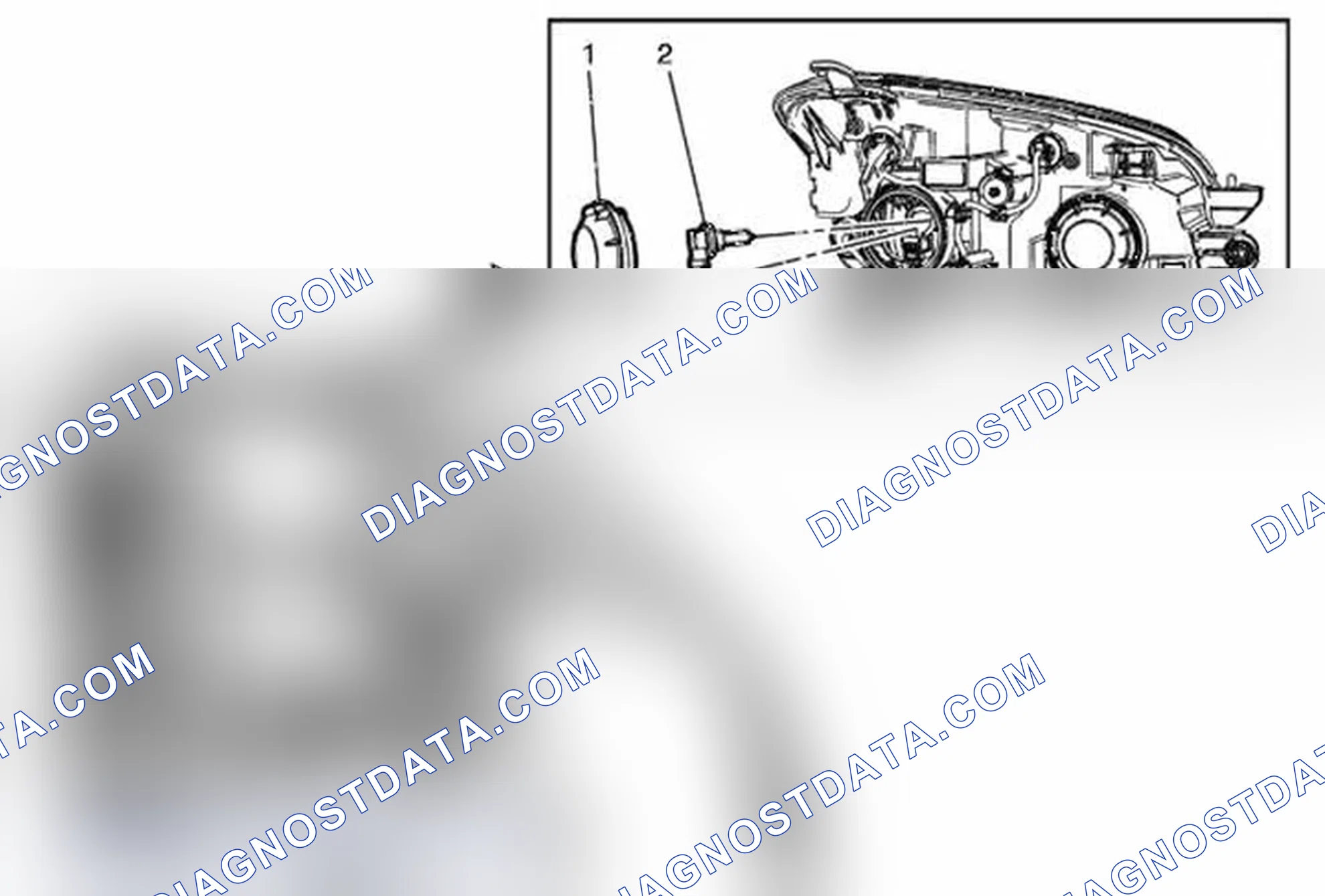Scheme 21: Headlamp Bulb Replacement - Left Side (Trax Low Beam)