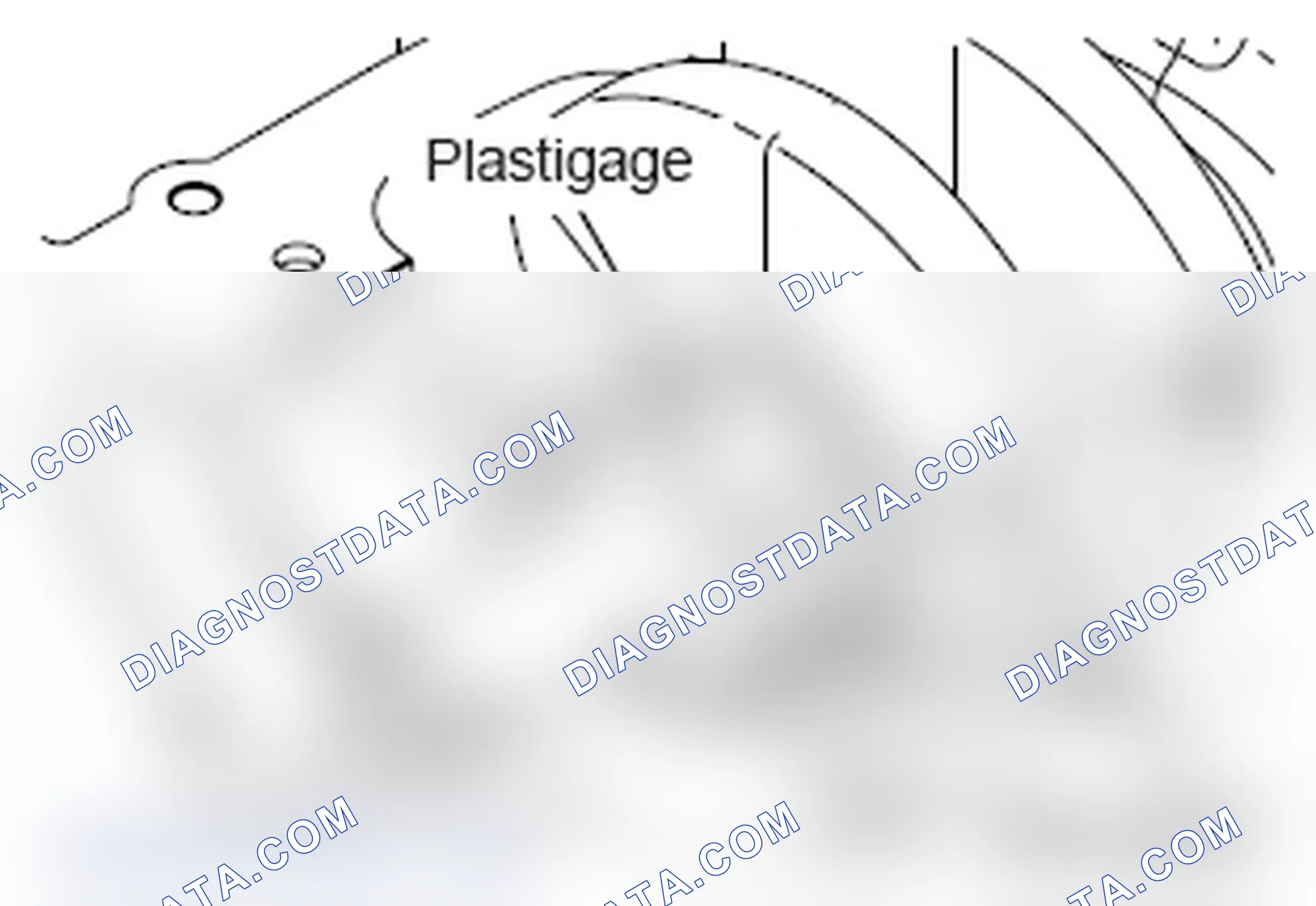 Scheme 667: CRANKSHAFT OIL CLEARANCE (PLASTIGAGE METHOD)