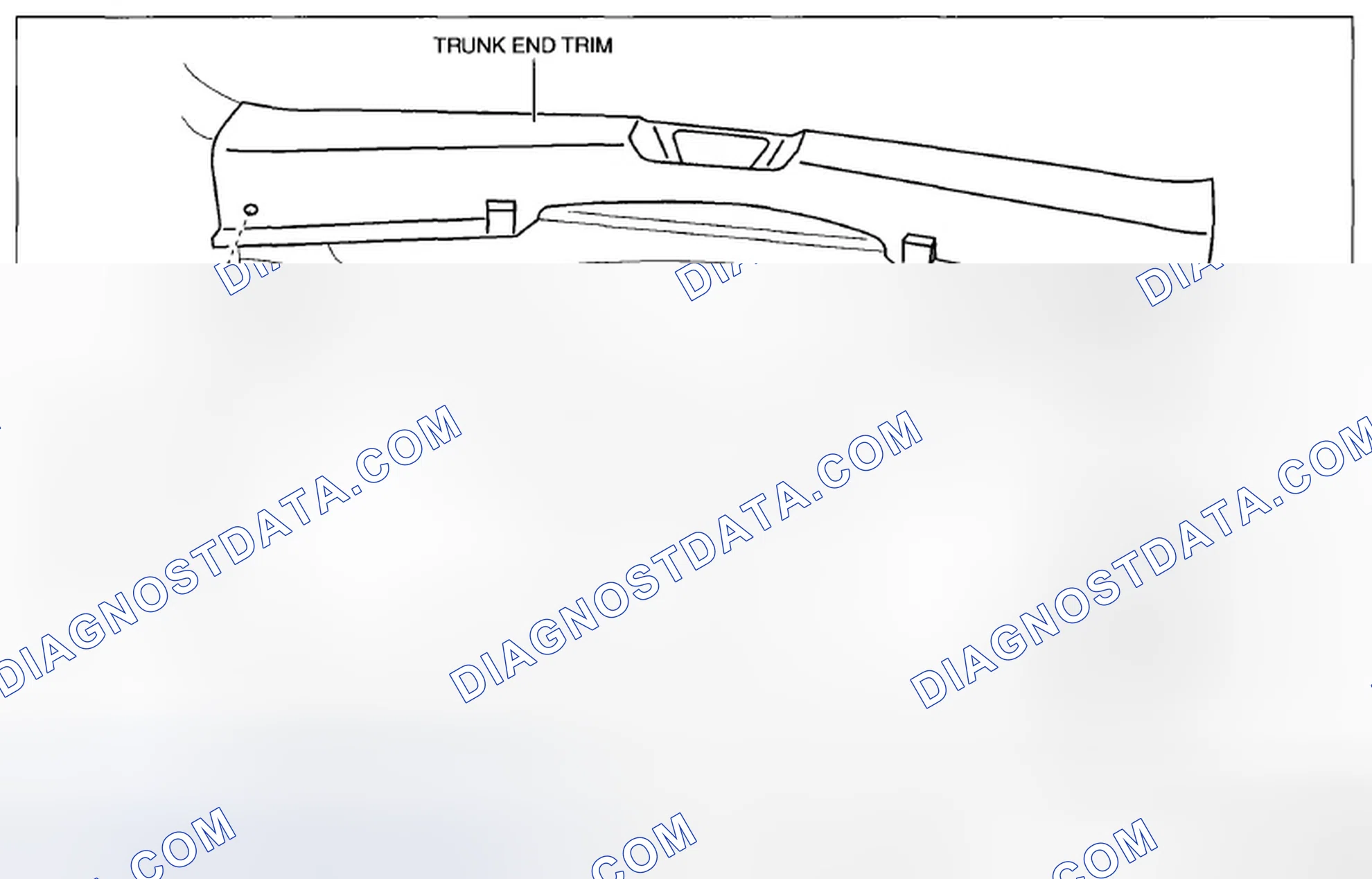 Scheme 133: TRUNK END TRIM REMOVAL/INSTALLATION