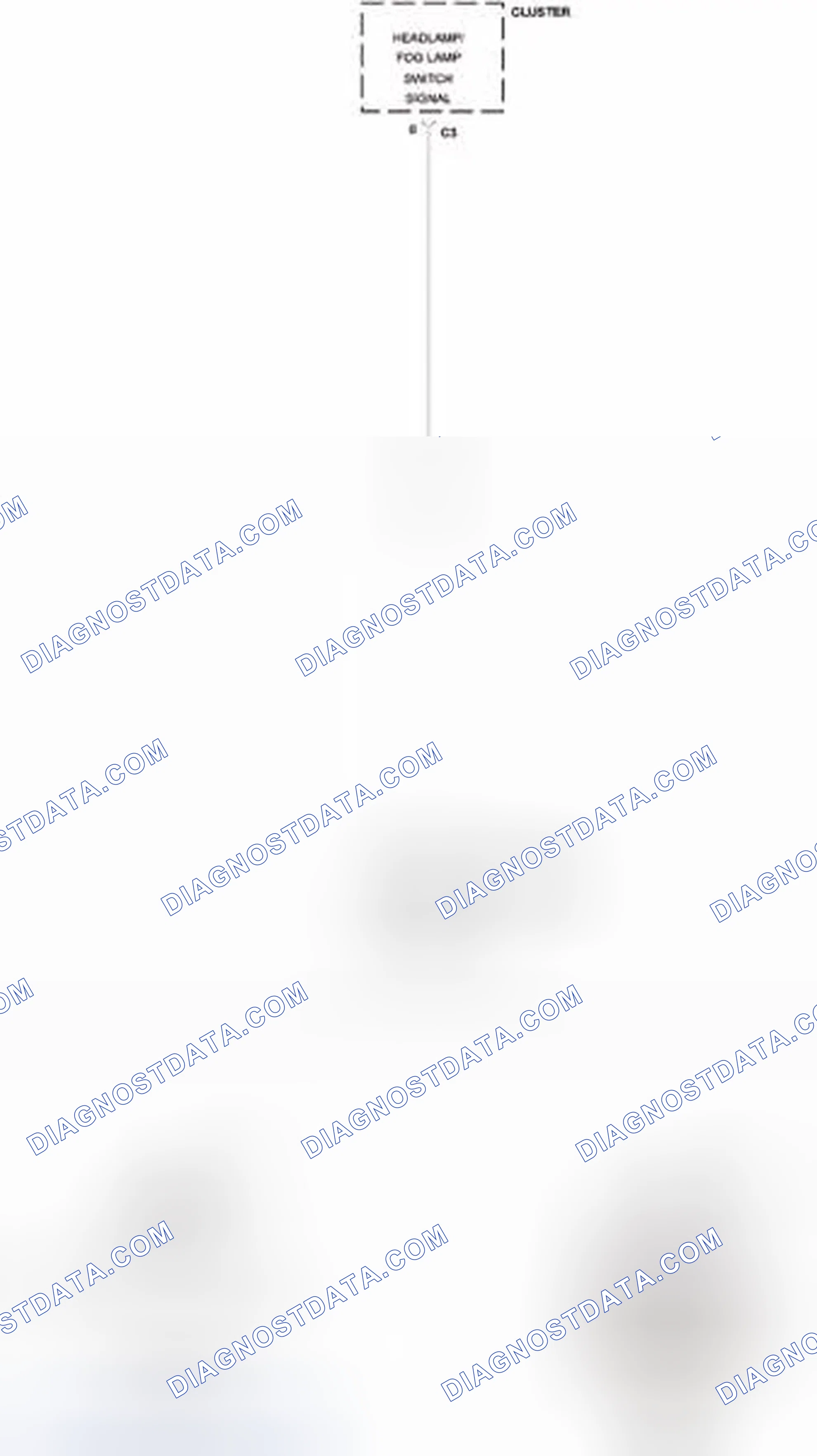Scheme 4: B1607-HEADLAMP SWITCH INPUT CIRCUIT LOW