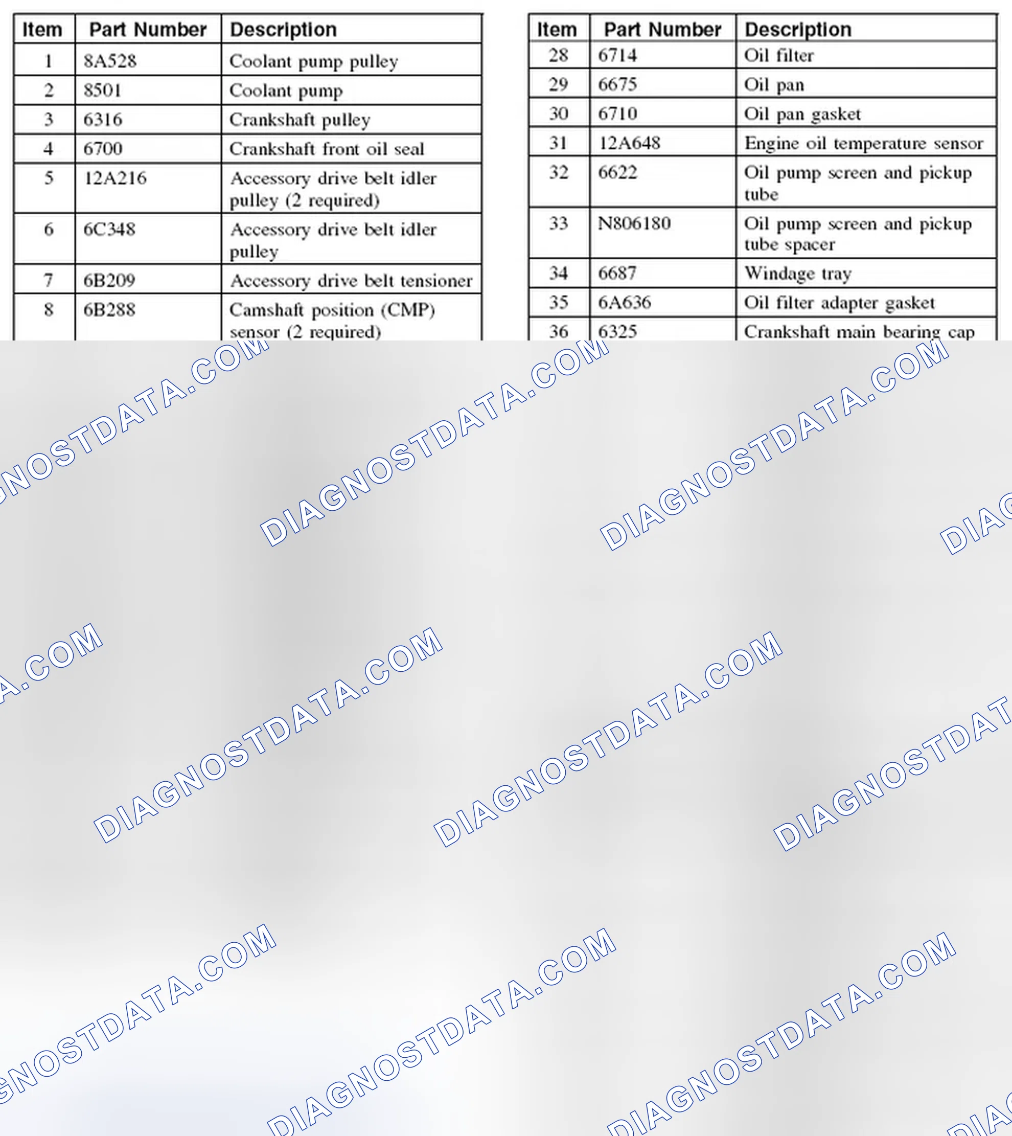 Fig. 382: Identifying Engine - Lower End Components With Torque Specifications (2 Of 2)