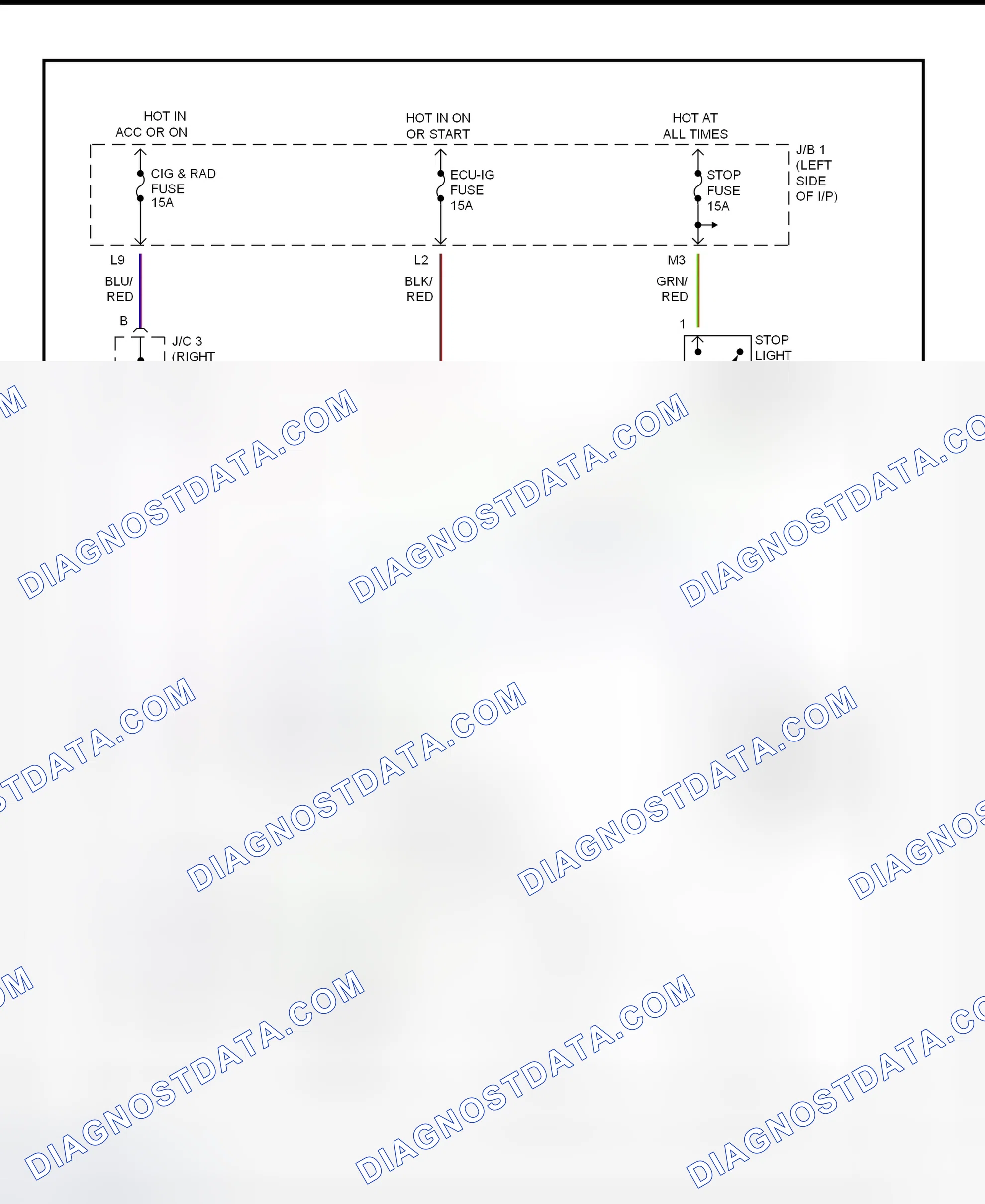 Scheme 11: Shift Interlock System Wiring Diagram (1995-96 Camry)