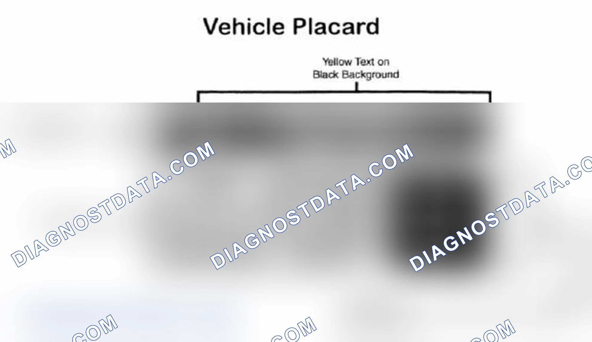 Scheme 28: Vehicle Tire Placard - Typical