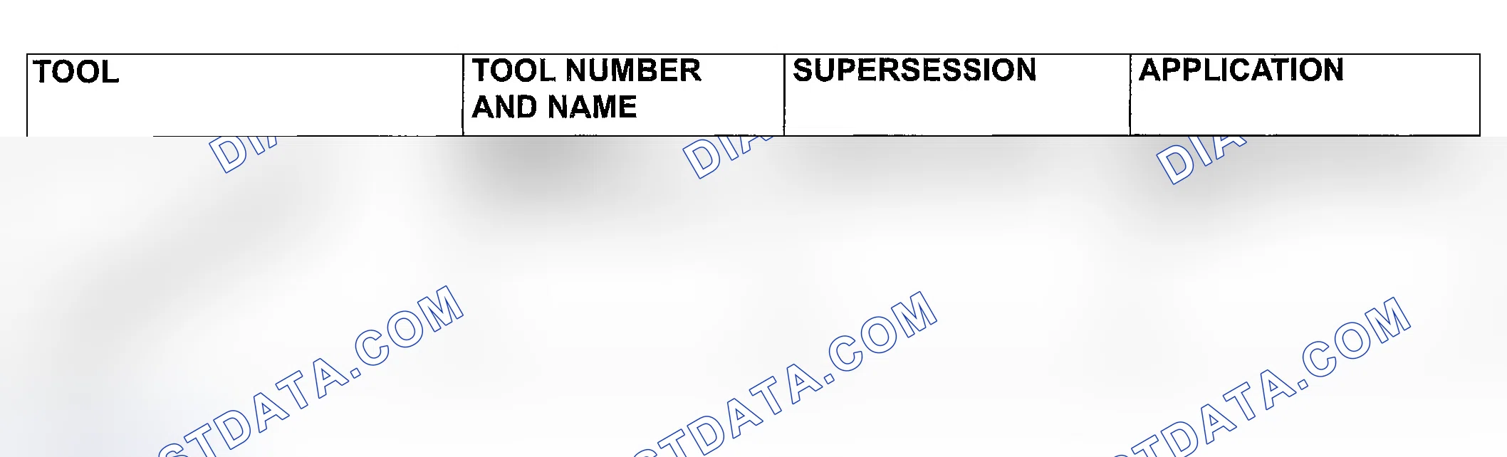 Scheme 99: SPECIAL TOOL