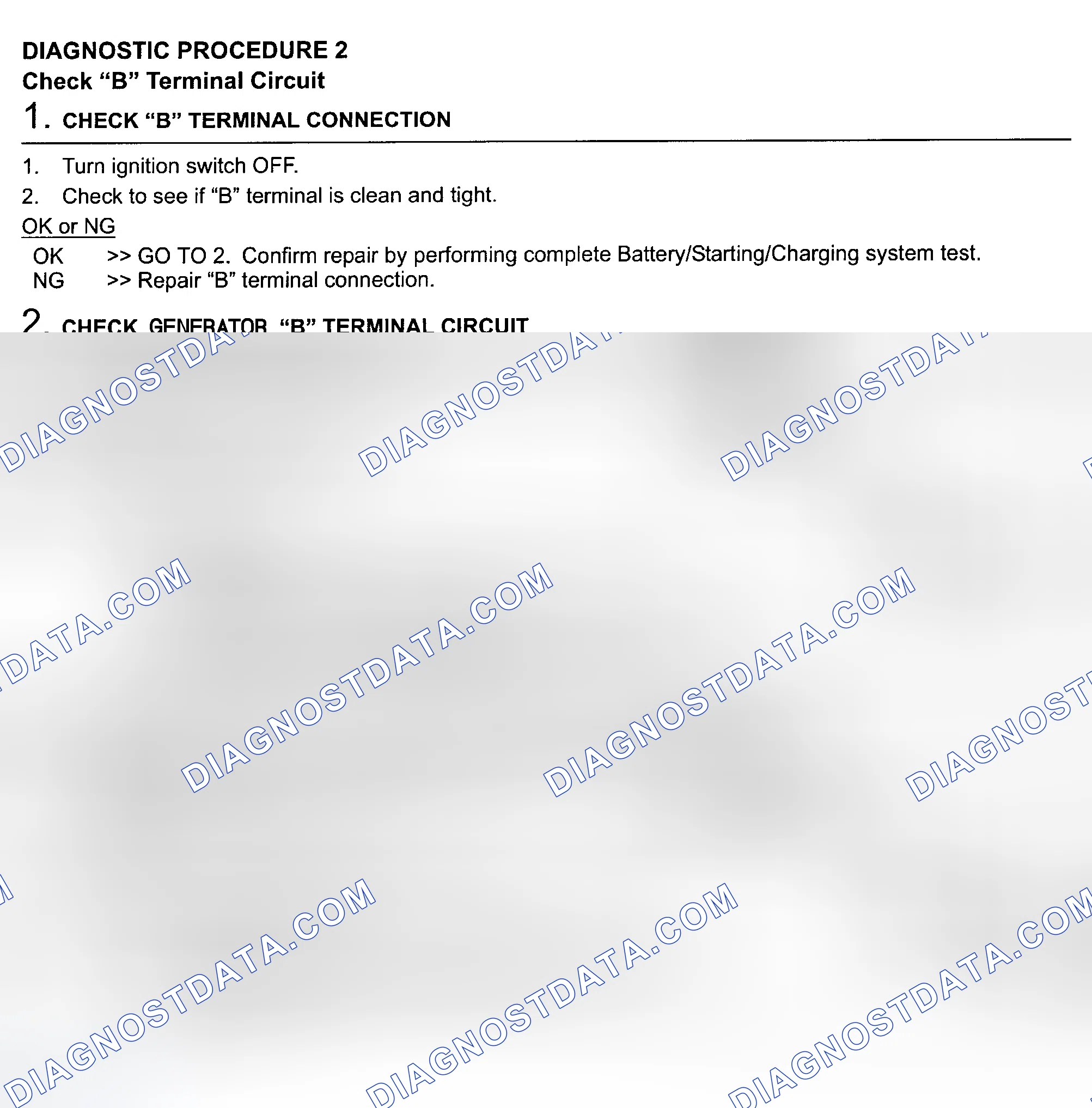 Scheme 4: DIAGNOSTIC PROCEDURE 2