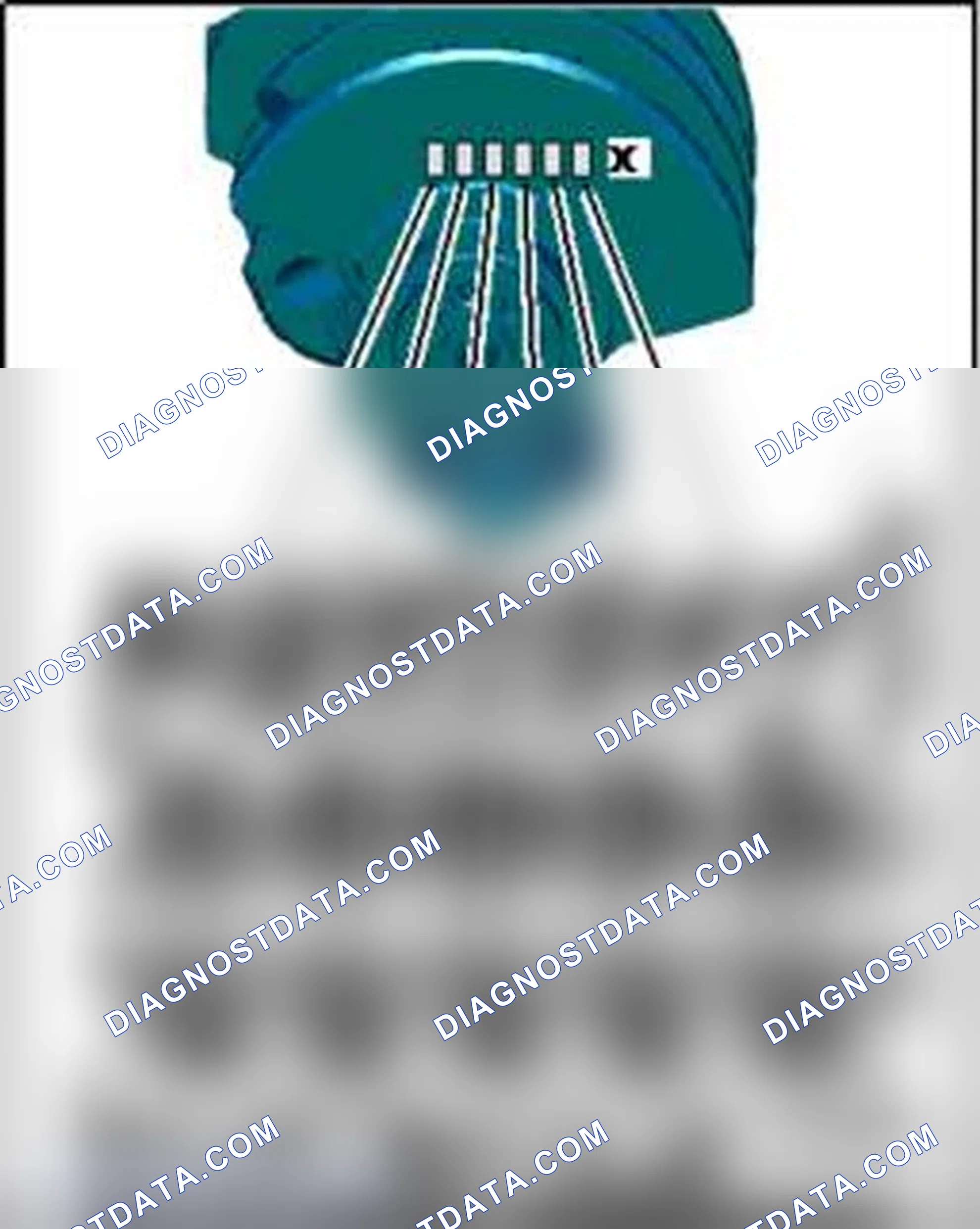 Scheme 205: Allocation of crankshaft bearing shells for guide frame - Version II