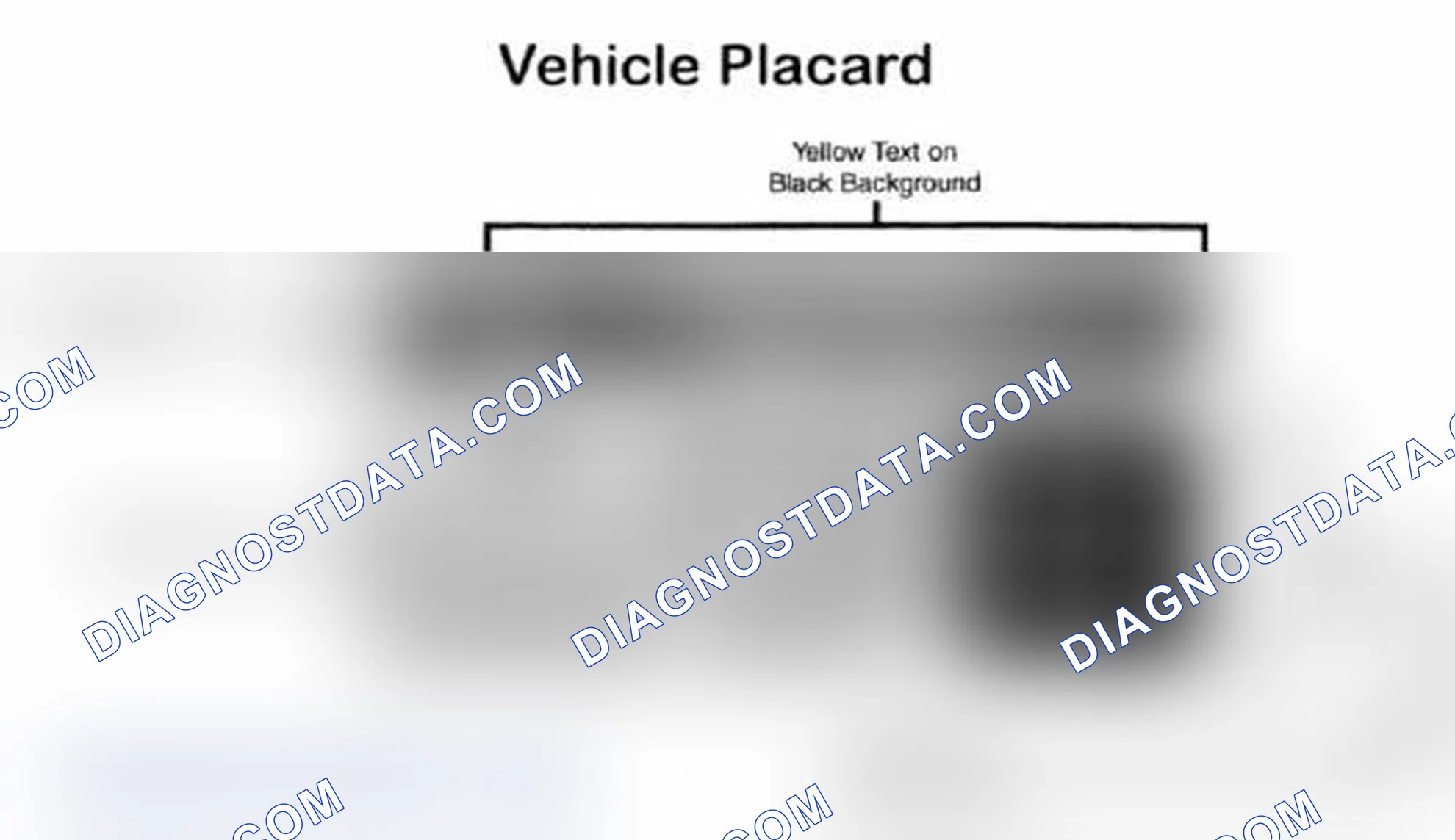 Scheme 28: Vehicle Tire Placard - Typical