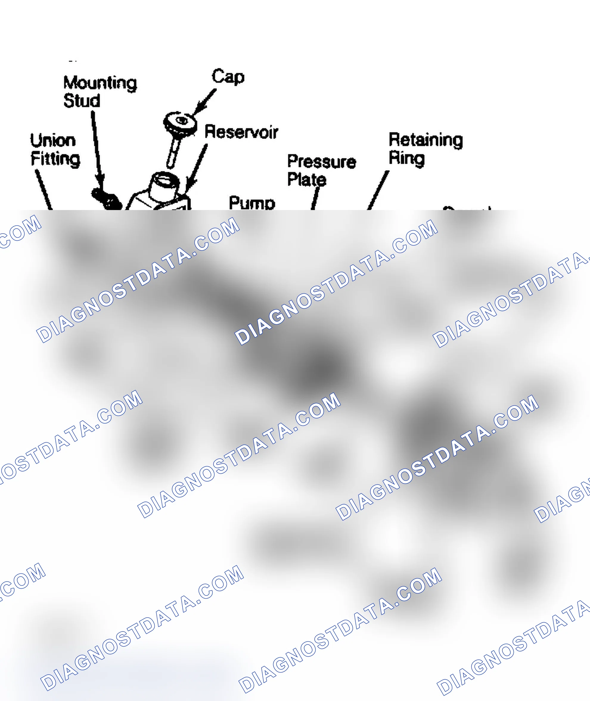 Fig. 1: Exploded View of Saginaw Vane Power Steering Pump