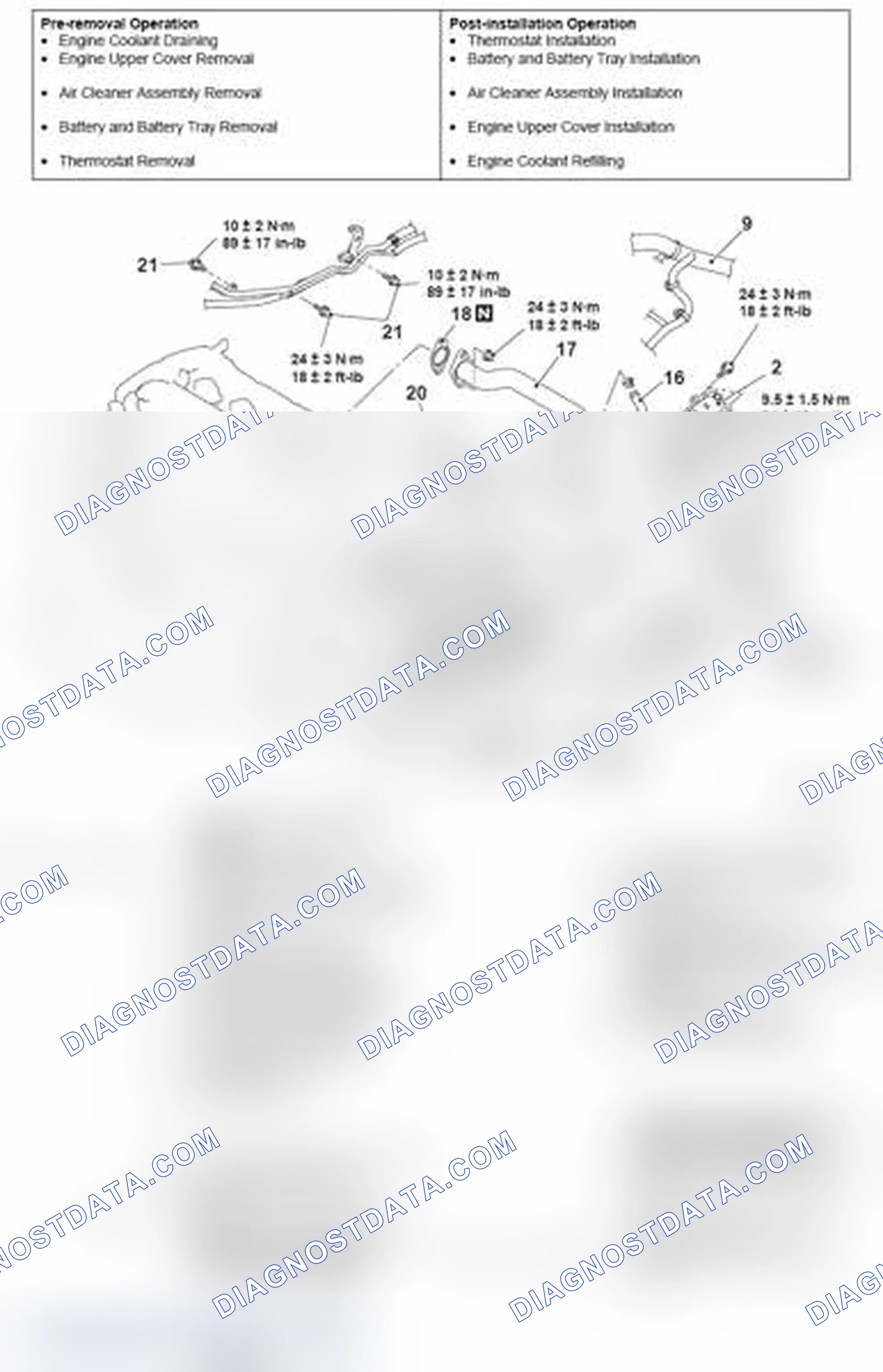 Scheme 46: REMOVAL AND INSTALLATION - 2.0L ENGINE TURBO