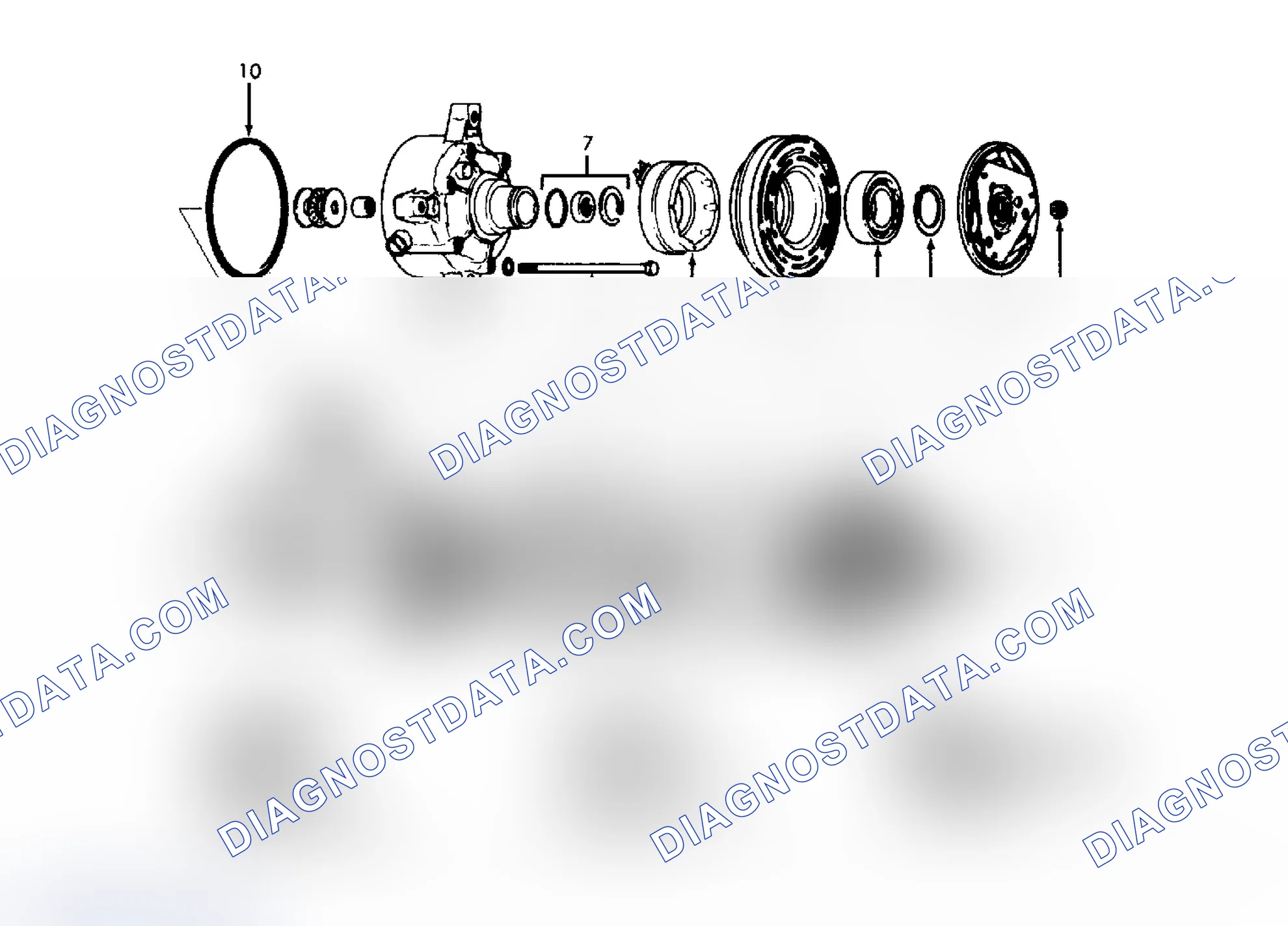 Scheme 3: Exploded View of Harrison V5 5-Cylinder Compressor