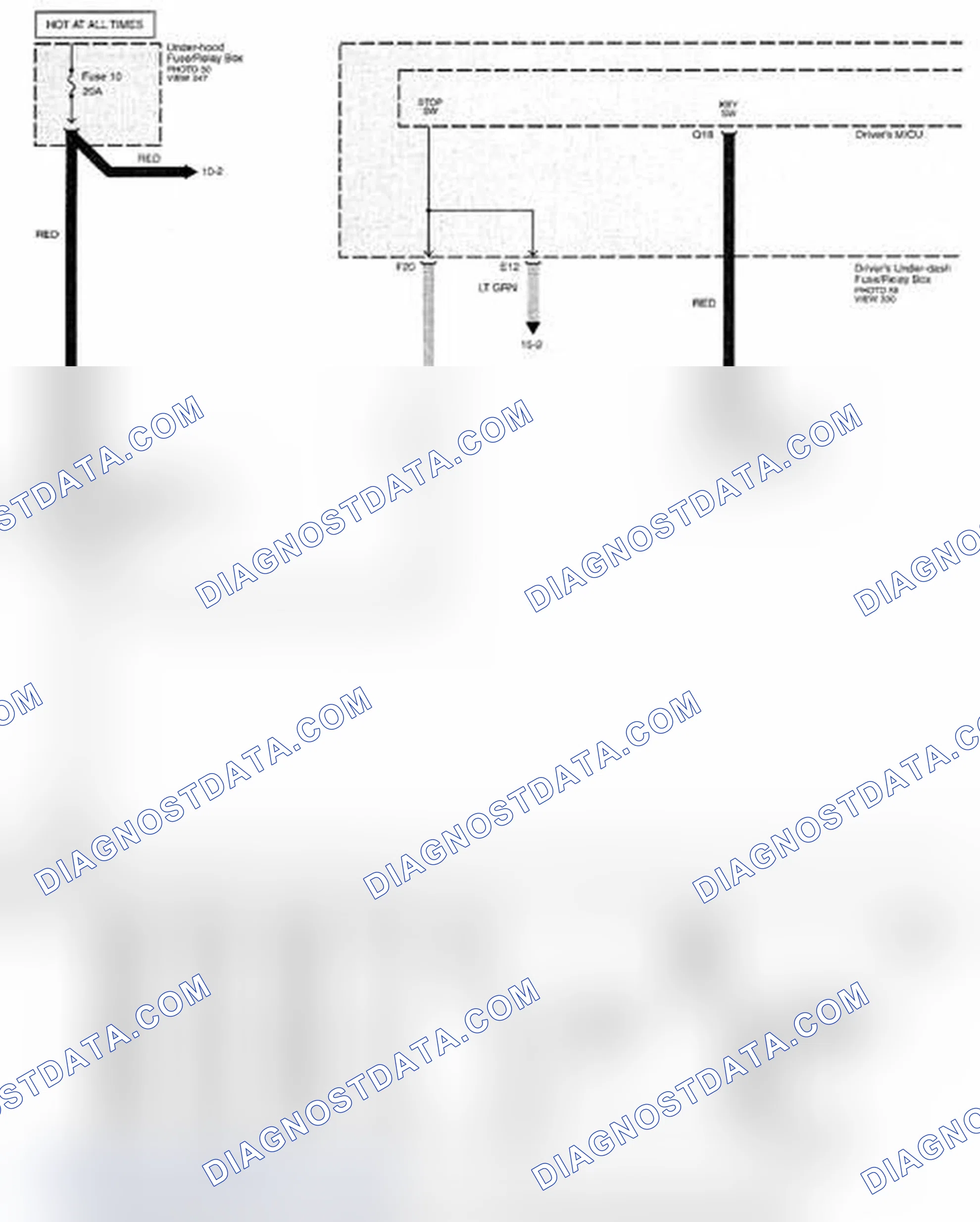 Scheme 404: Interlock System Circuit Diagram - A/T: Without Keyless Access (Page 138-2)