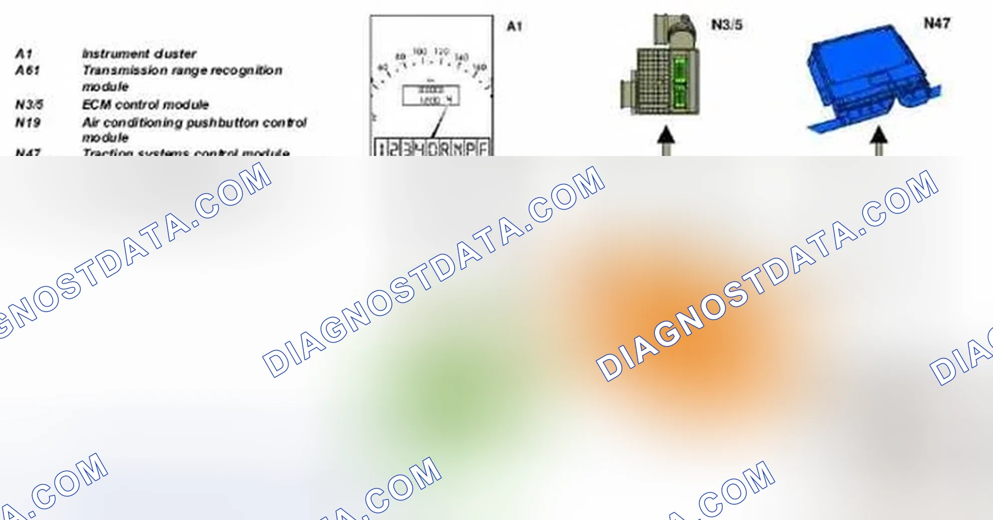Scheme 42: AT Control Module Function Diagram - CAN Data Bus