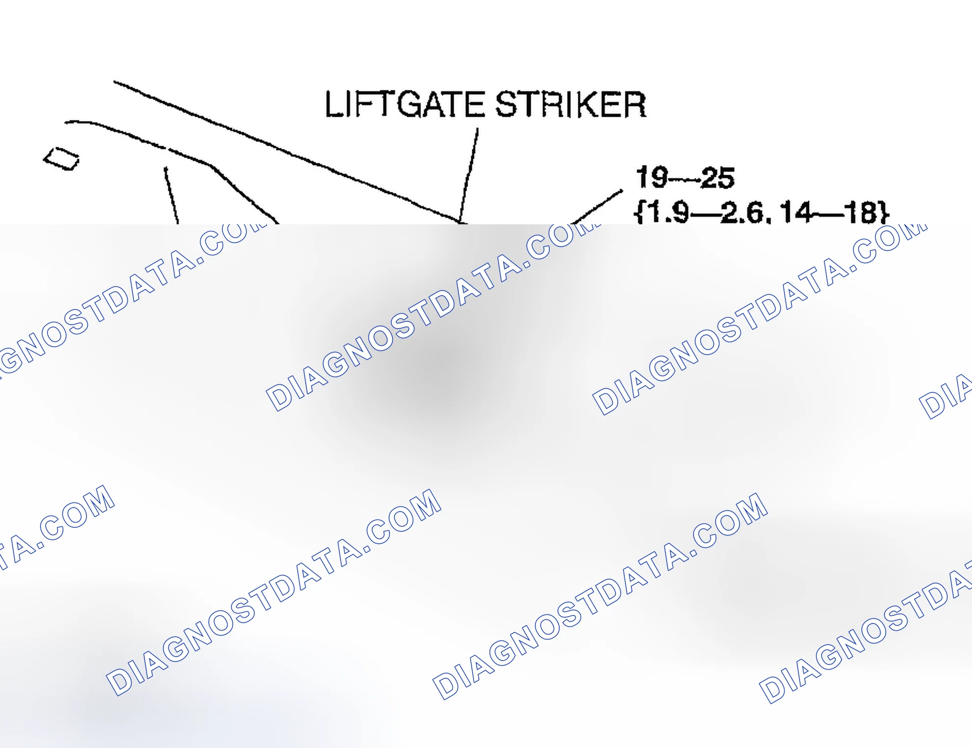 Scheme 84: LIFTGATE LOCK STRIKER REMOVAL/INSTALLATION
