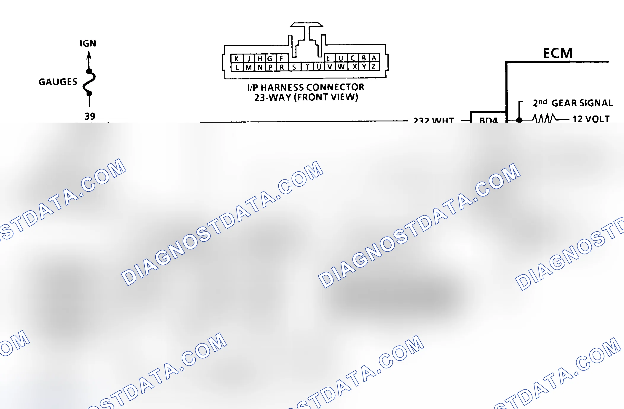 Scheme 284: Code 62, Schematic, J Body, Gear Switch Error