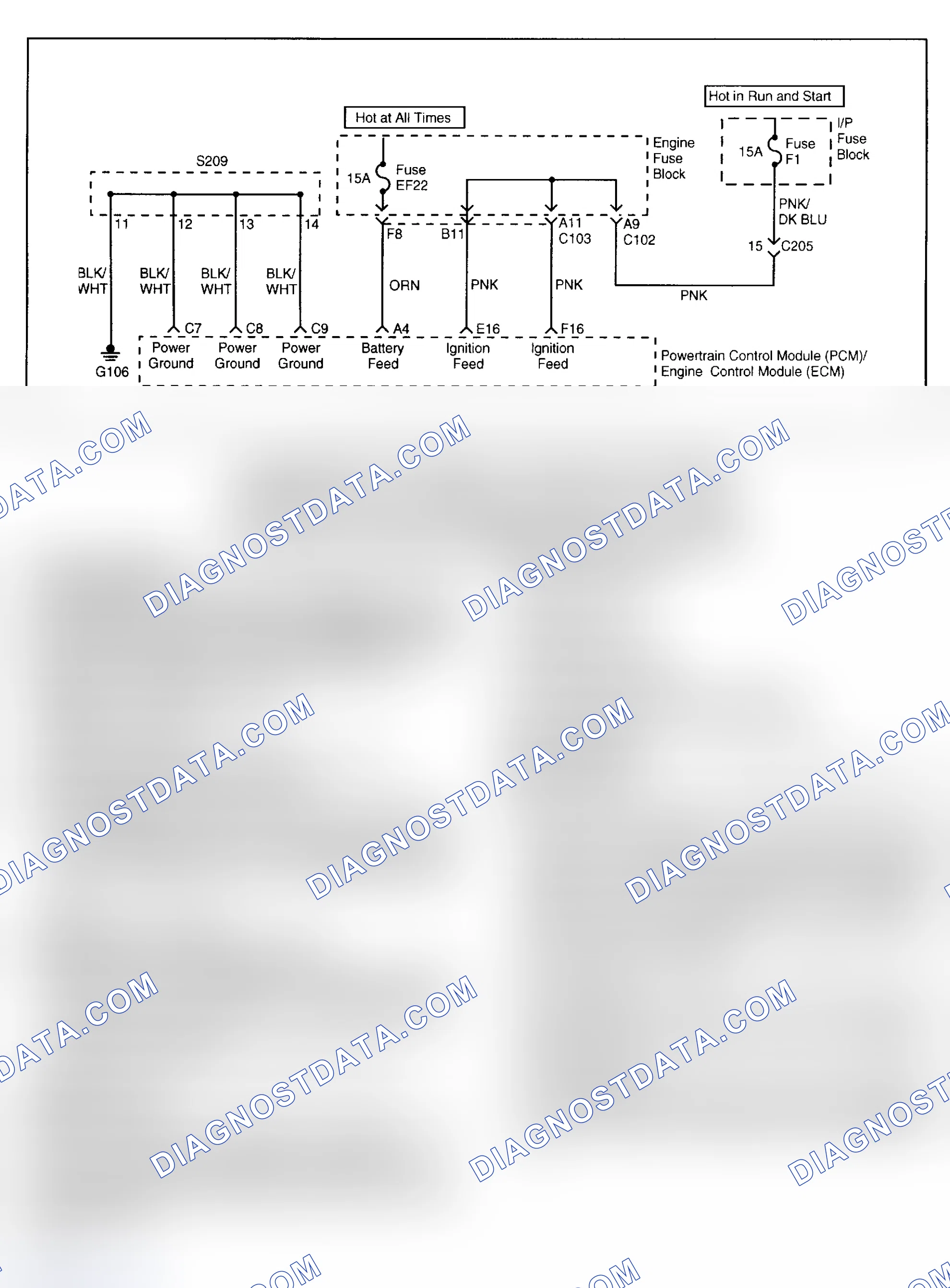 Scheme 207: DTC P0563: SYSTEM VOLTAGE (ENGINE SIDE) TOO HIGH