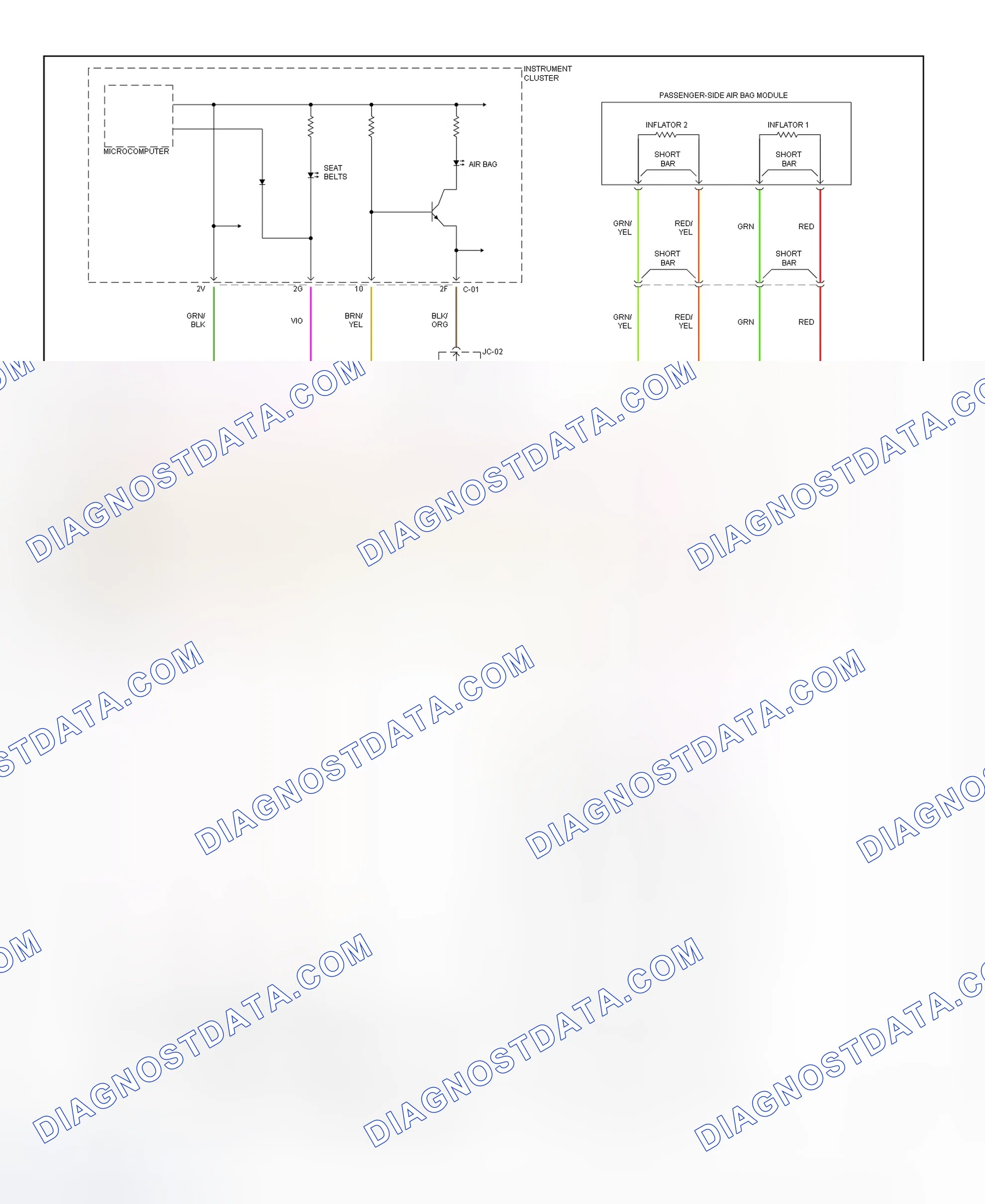 Fig. 33: Air Bag System Wiring Diagram (Mazda6-2 Of 2)
