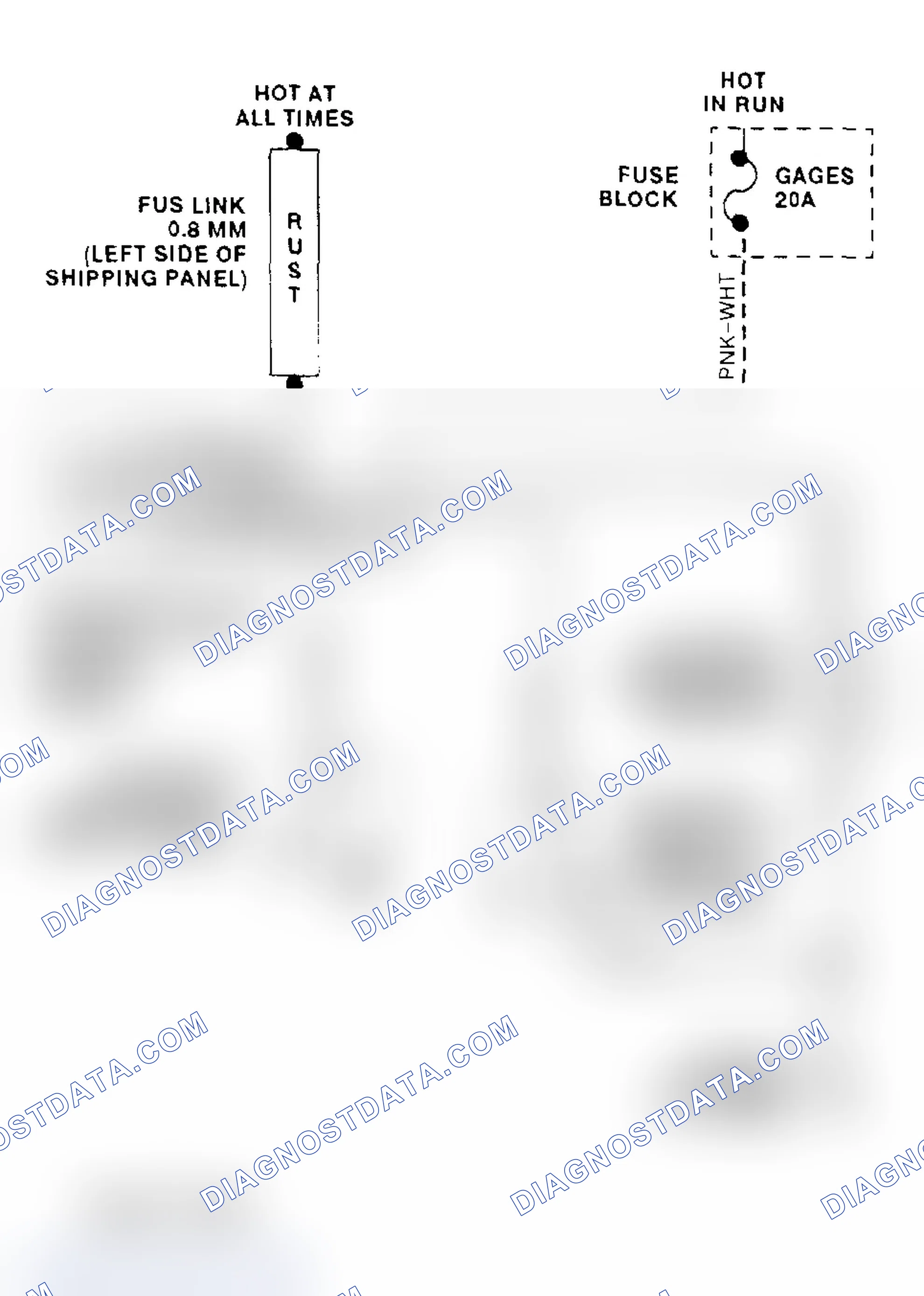 Scheme 6: Cooling Fan Circuit Wiring Diagram ("P" Series - 7.4L VIN N)